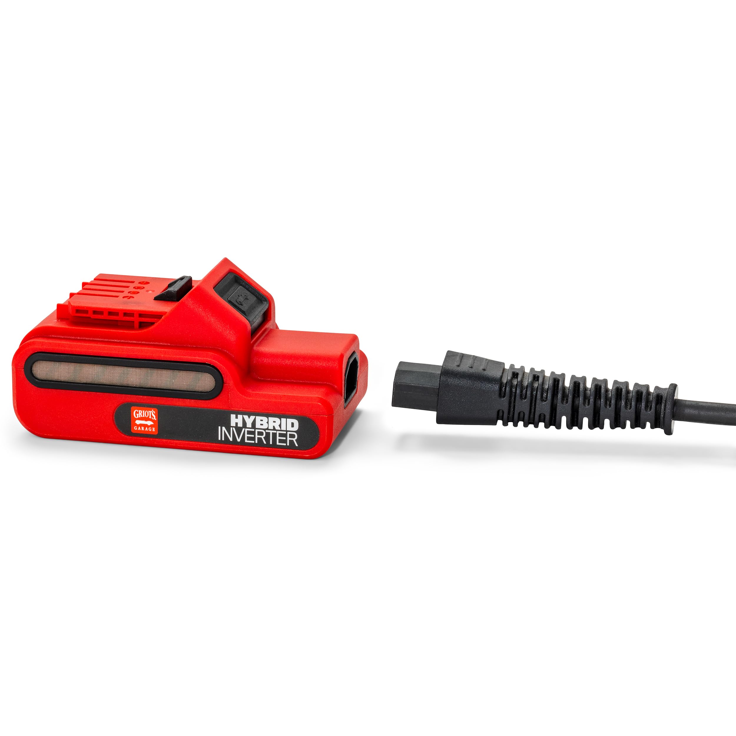 Griot's Garage 12v Hybrid Power Inverter, Compatible with The BOSS Hybrid Micro Polisher for Car Detailing and Polishing, Includes 10' Quick-Connect Cord with Heavy-Duty 16 AWG Power Cable