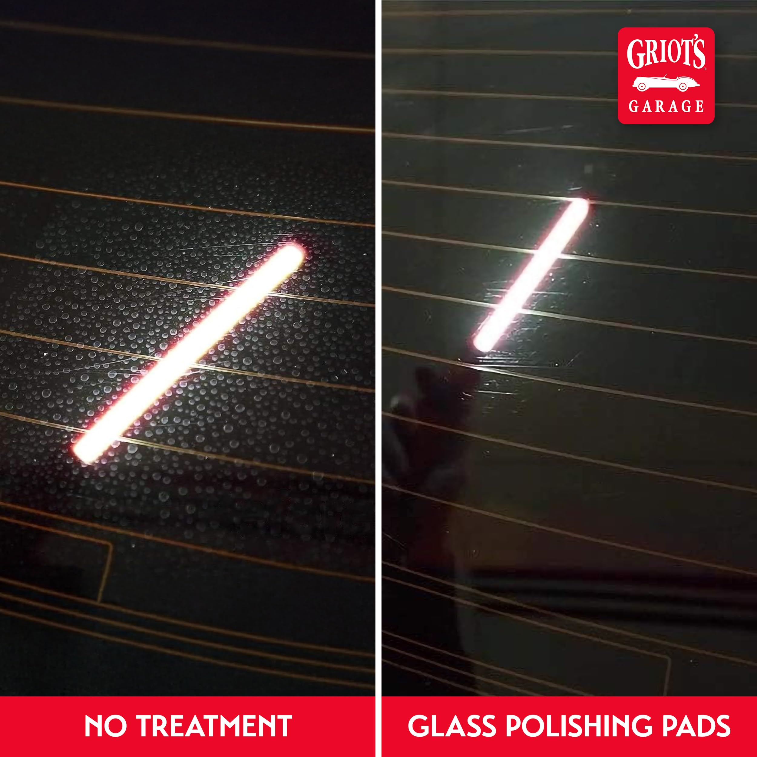 Griot's Garage 3” Glass Polishing Pads, Buffing Discs for Car Windows, Windshields, Shower Doors, and More, 10665, Set of 3 - Image 5