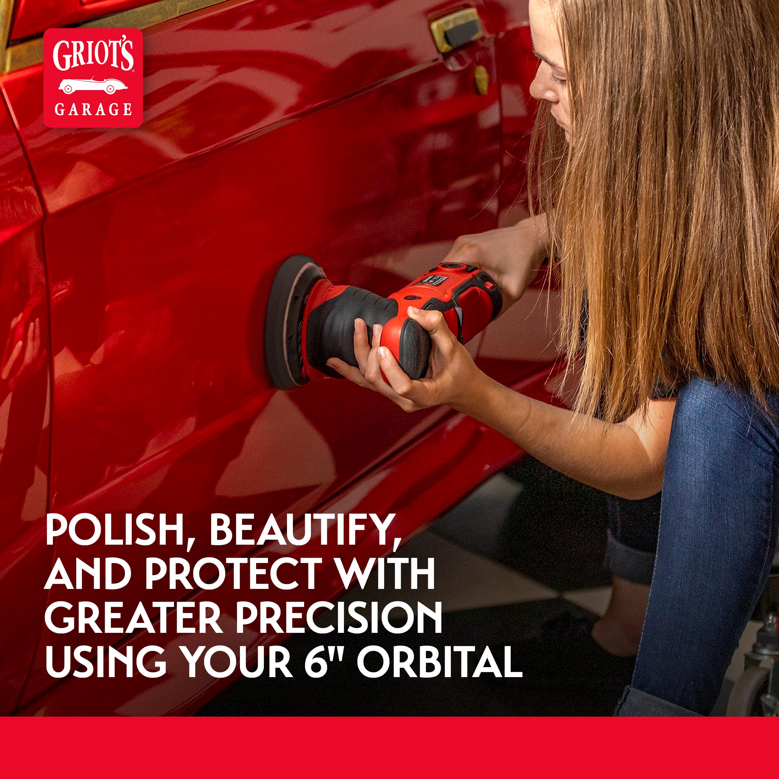Griot's Garage 5" Orbital Conversion Kit for Car Detailing, Polishing, Waxing, Swirl and Scratch Removal, Includes 5" Backing Plate, Correcting, Finishing and Wax Pads, 10515 - Image 5