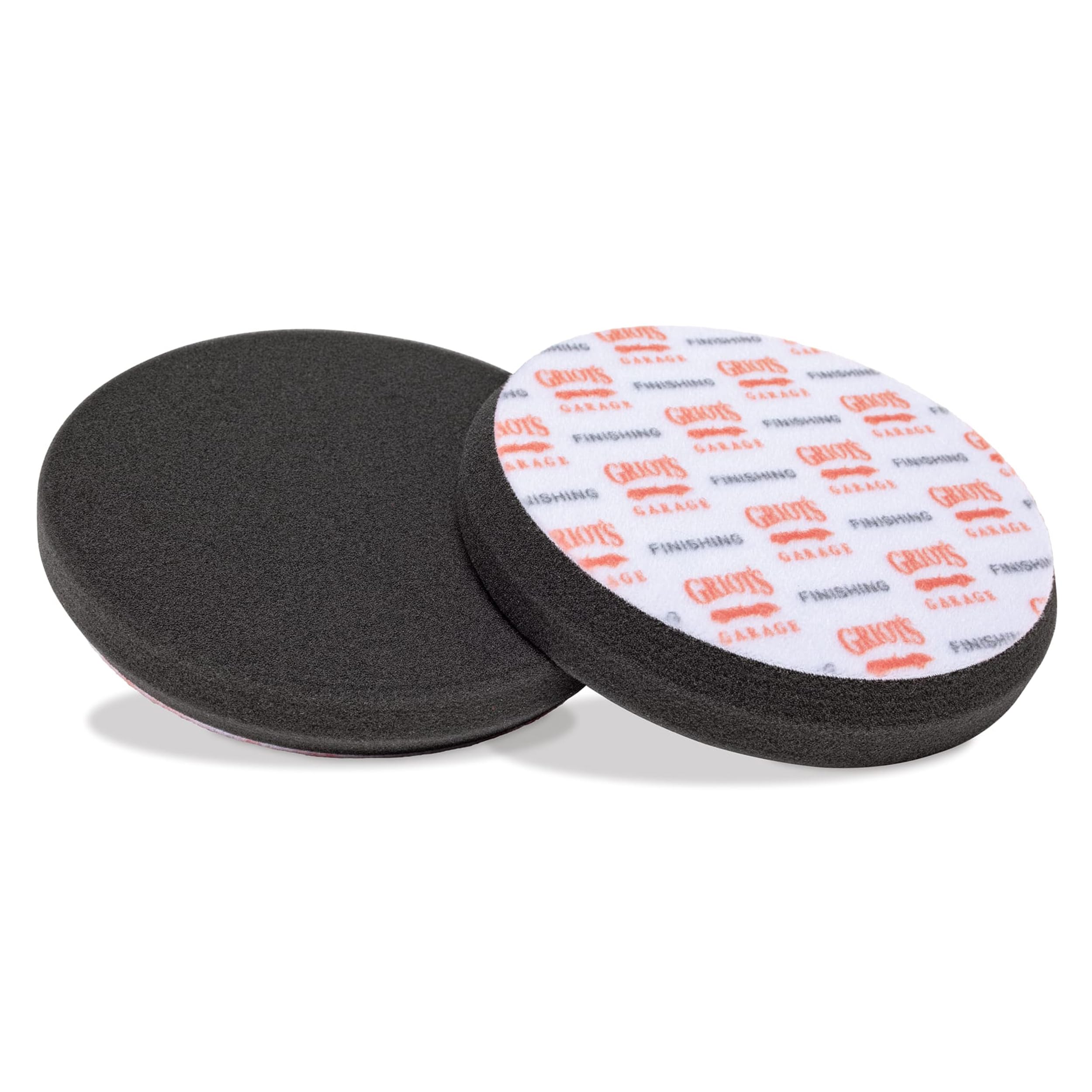 Griot's Garage 6.5" Black Foam Finishing Pads for Car Polishing and Detailing, Buffing Pads for Paint Correction and Sealant Application, 10619, Set of 2
