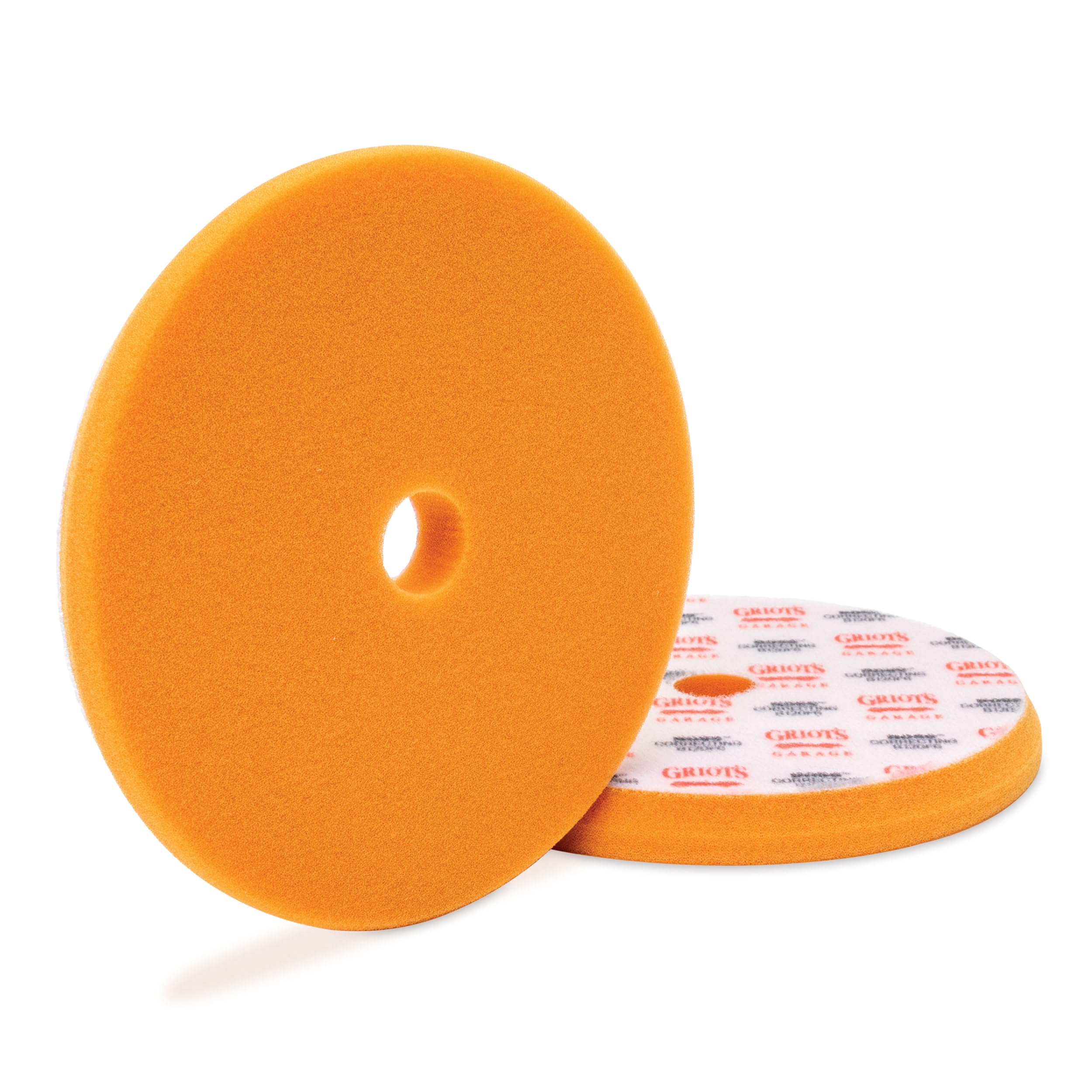 Griot's Garage 6.5" BOSS Correcting Foam Pads for Car Polishing, Buffing, Detailing and Light to Moderate Auto Paint Correction, Durable, Machine-Washable, Pack of 2