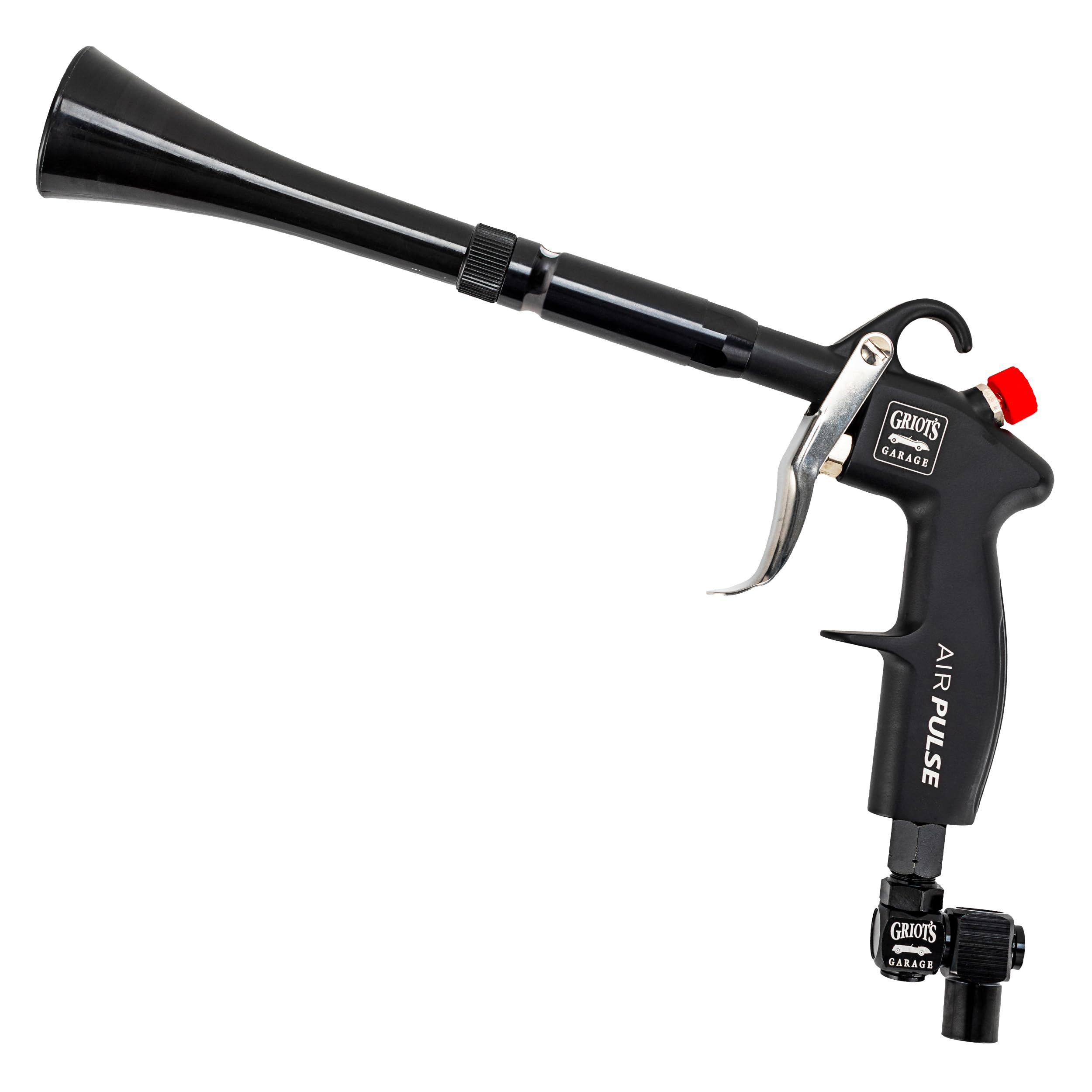 Griot's Garage Air Pulse Blow Gun 2.0 – High-Pressure Pneumatic Cyclonic Cleaner and Dryer Tool for Car Detailing, Interior and Exterior Surfaces, and Buffing Pads, 90656