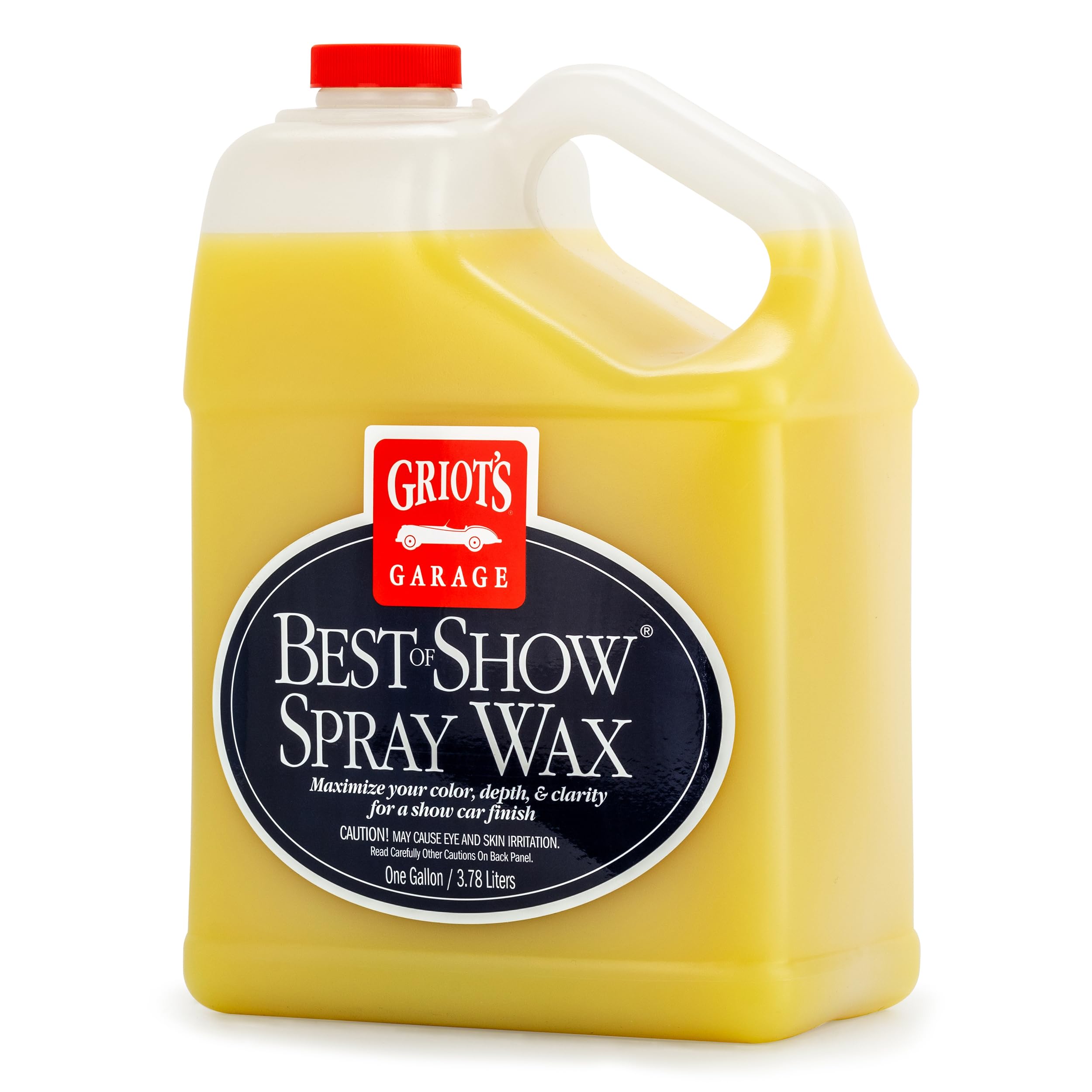 Griot's Garage Best of Show Spray Wax for Car Detailing, Works on Paint Protection Films and Ceramic Coatings, Provides Long-Lasting Coverage Between Uses, 10969, One Gallon