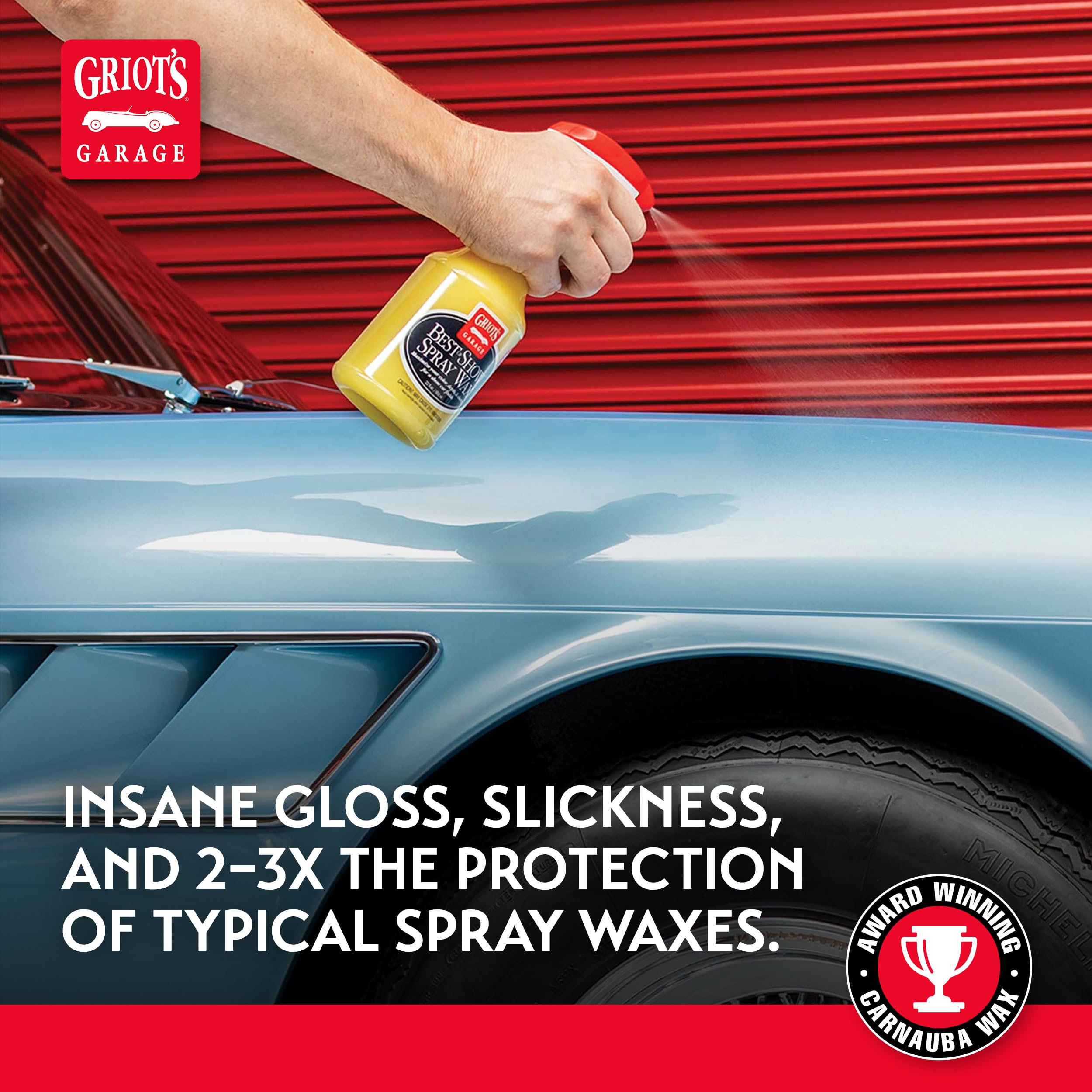 Griot's Garage Best of Show Spray Wax for Car Detailing, Works on Paint Protection Films and Ceramic Coatings, Provides Long-Lasting Coverage Between Uses, 10969, One Gallon - Image 5