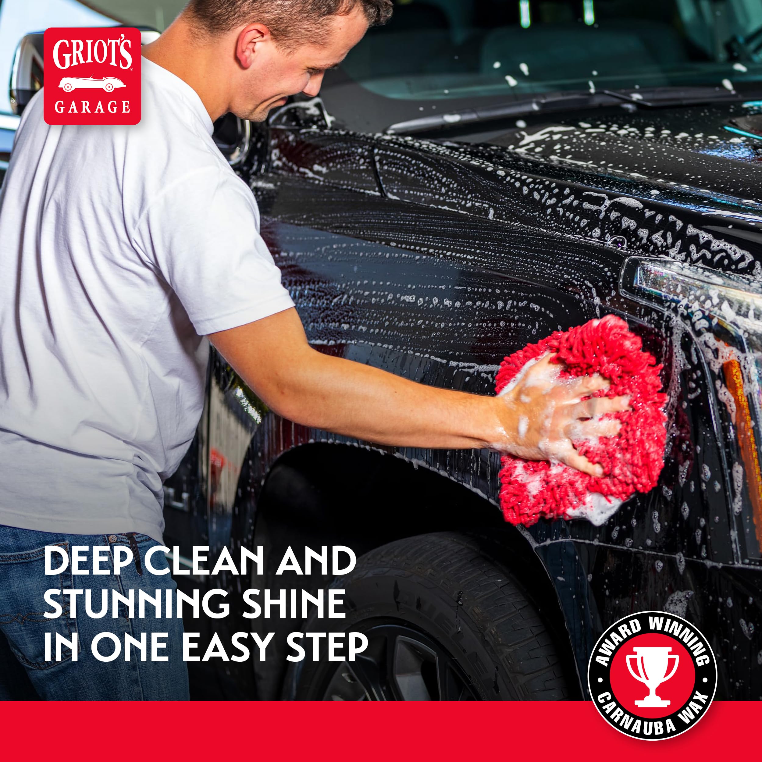 Griot's Garage Best of Show Wash and Wax for Car Detailing and Cleaning, Carnauba-Packed Coating, High Gloss Shine and Protection for Auto Paint, 10974, 16oz - Image 5