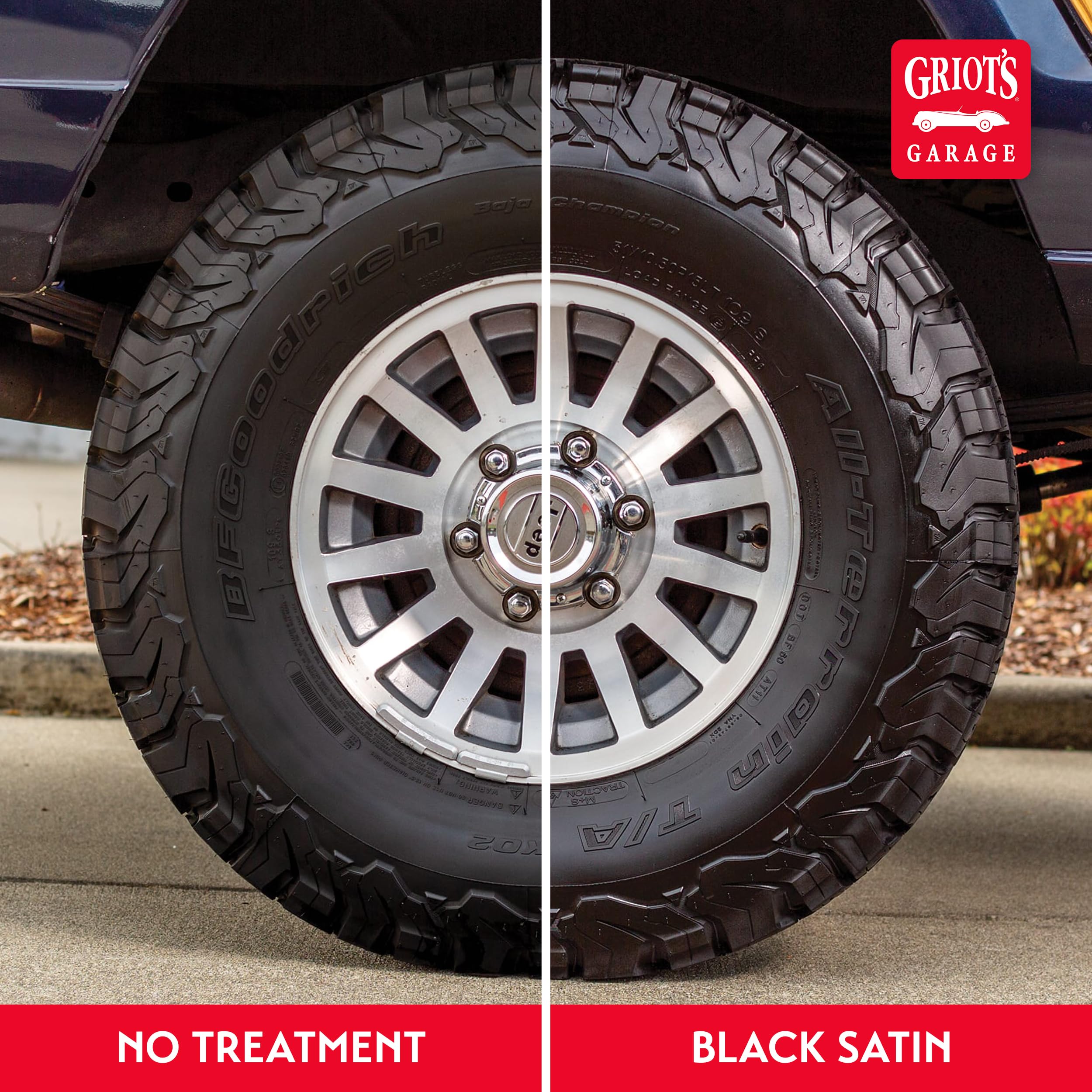 Griot's Garage Black Satin Tire Coating, Provides a Low-Gloss, Satin Finish, Non-Greasy, Long-Lasting, Quick-Drying, Easy-to- Use, No Mess, 10951, 15oz - Image 5
