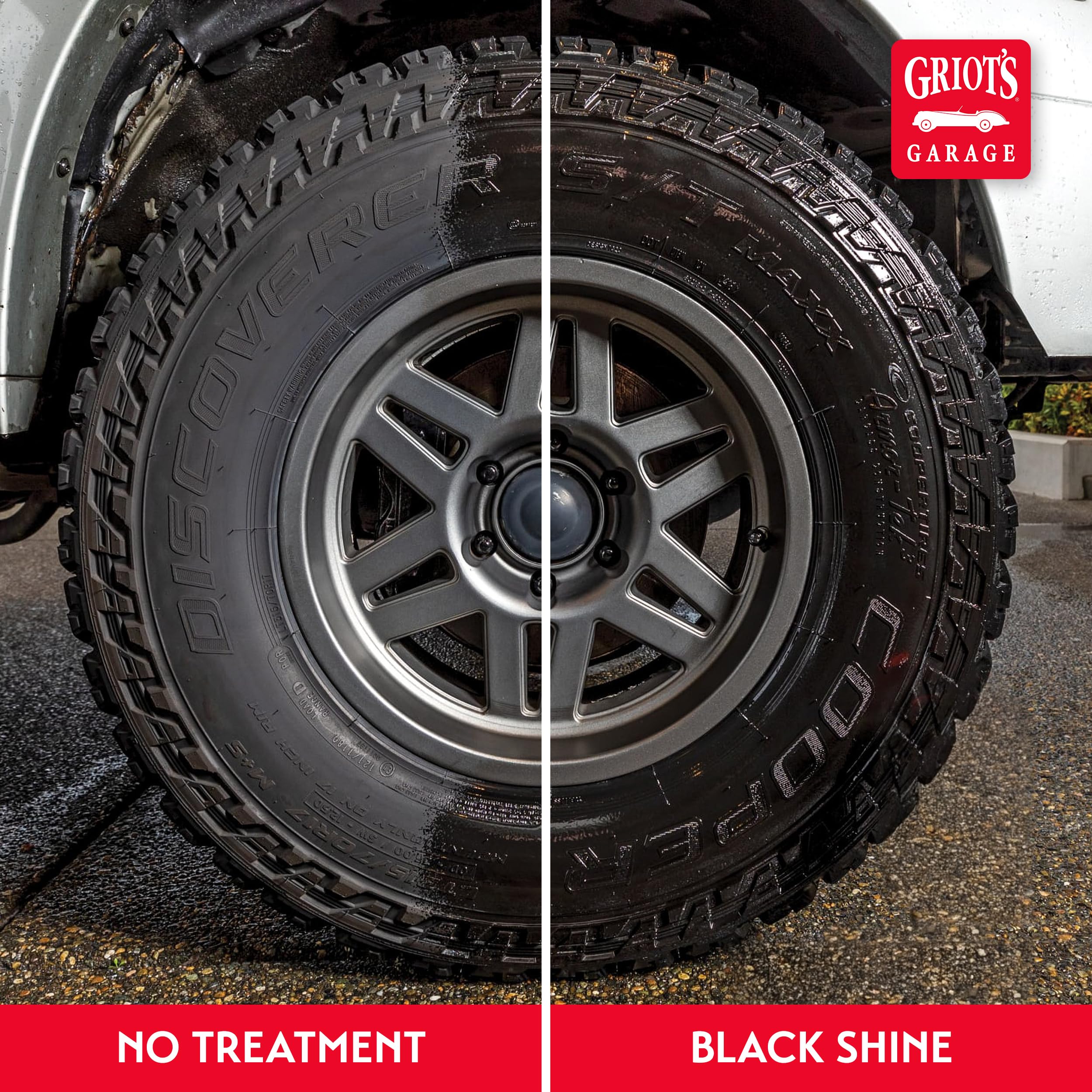 Griot's Garage Black Shine Tire and Trim Coating, Water-Resistant Dressing, Provides a High-Gloss Finish, Rain, and UV Protection, 57706, 15oz, Pack of 6 - Image 4