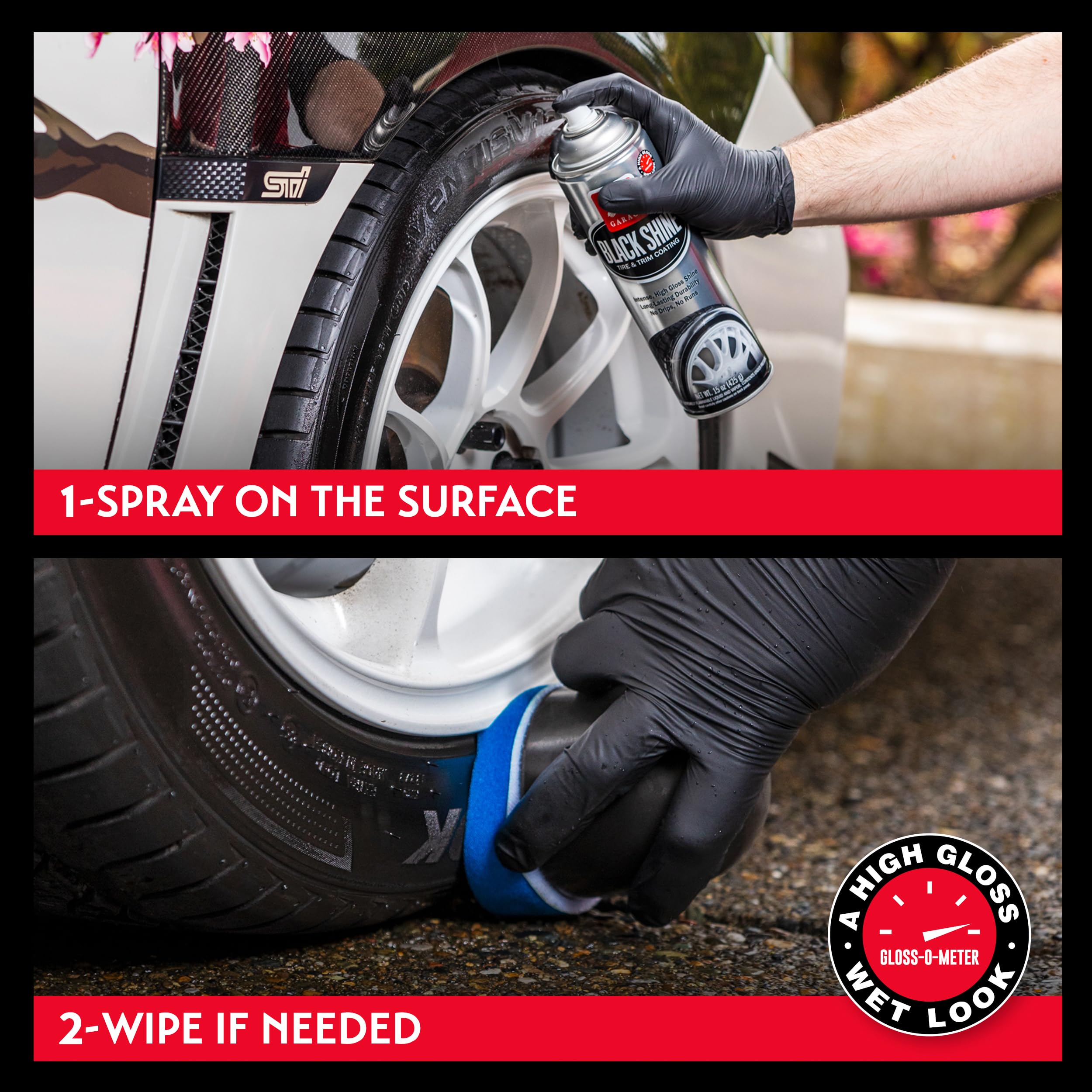 Griot's Garage Black Shine Tire and Trim Coating, Water-Resistant Dressing, Provides a High-Gloss Finish, Rain, and UV Protection, 57706, 15oz, Pack of 6 - Image 3