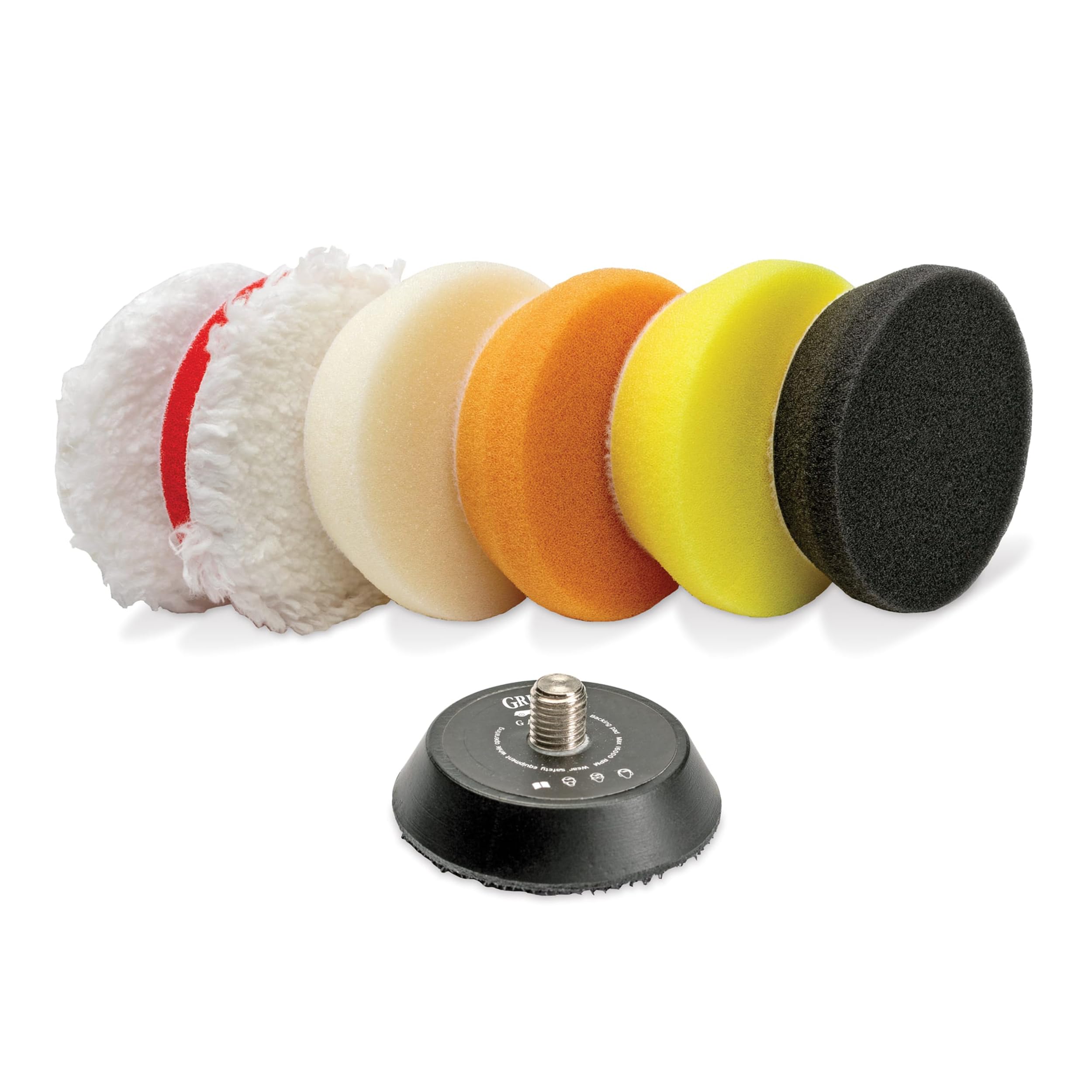 Griot's Garage BOSS 2" Orbital Conversion Kit for Car Polishing and Detailing, Compatible with G8 Mini Random Orbital, Includes Extension Backing Plate, Microfiber and Foam Buffing Pads