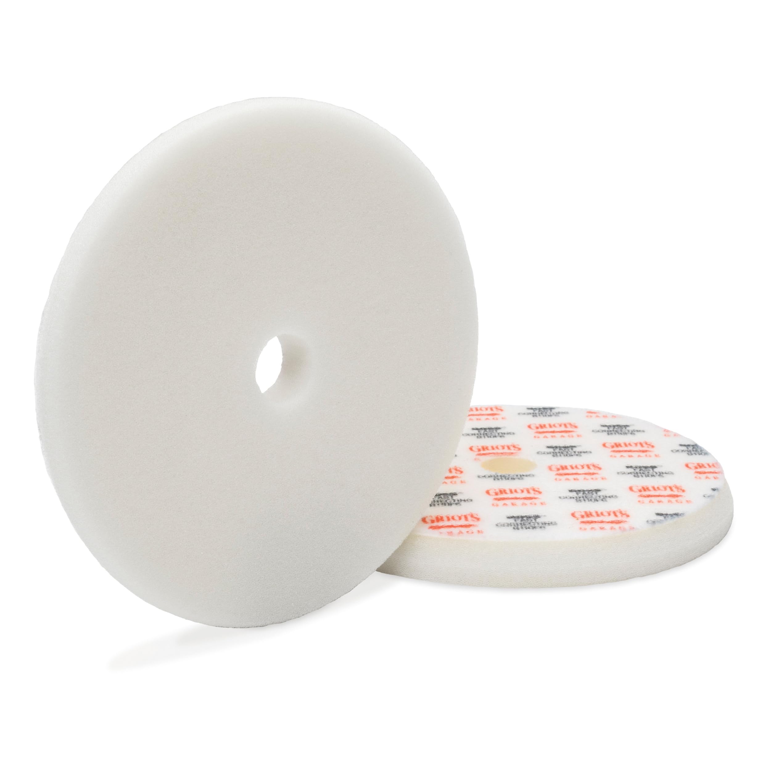 Griot's Garage BOSS 6.5" Fast Correcting Foam Pads for Car Polishing and Detailing, Buffing Pads for Moderate to Severe Scratch Removal, Set of 2
