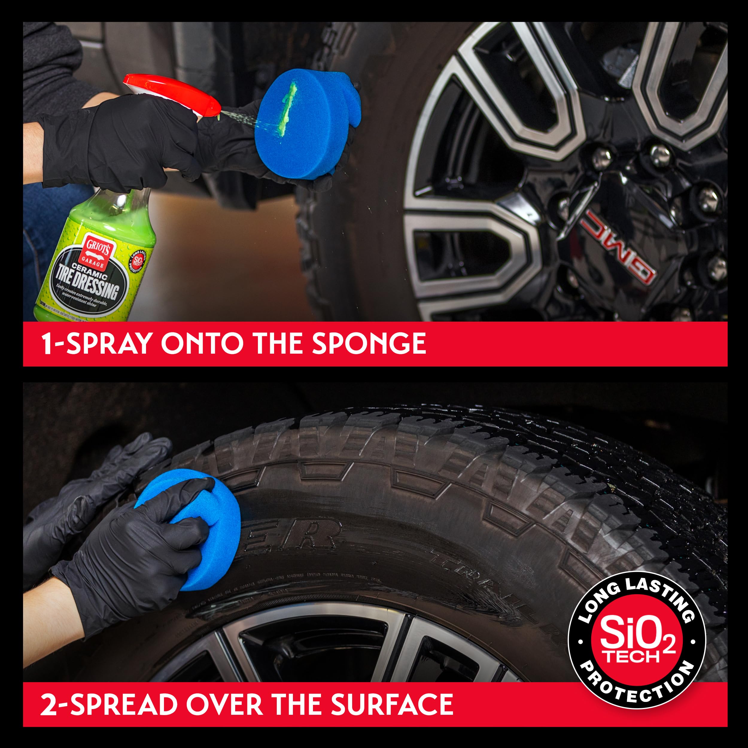 Griot's Garage Ceramic Tire Dressing Coating for Car Detailing, Safe for Rubber, Vinyl, and Plastic Trim on Cars, Trucks, SUVs, Motorcycles, and RVs, 10842, 22oz - Image 4