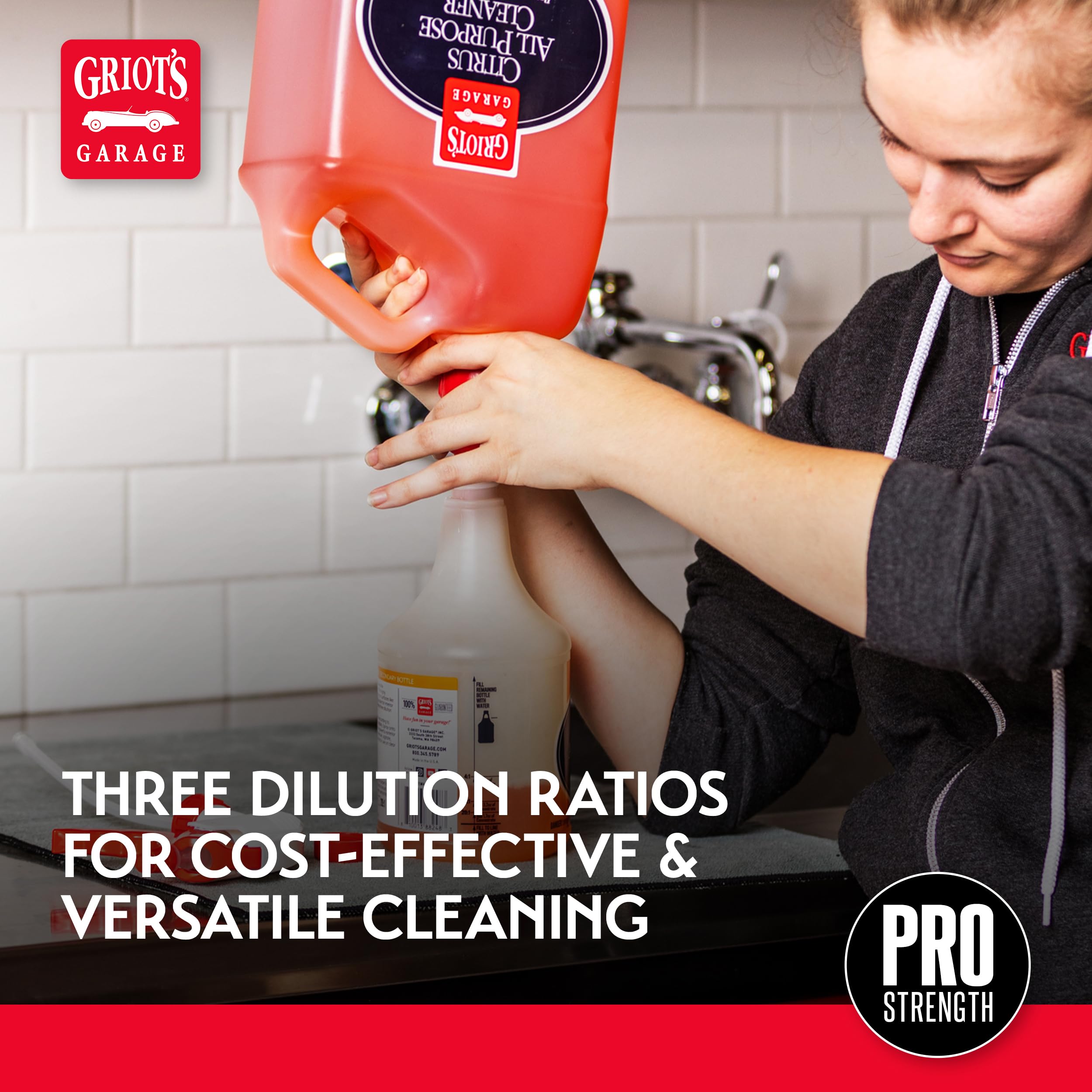 Griot's Garage Citrus All Purpose Cleaner for Car Detailing, Works for Exterior and Interior Surfaces Including Carpet, Upholstery, Vinyl, Plastic, and More, 10844, One Gallon - Image 5