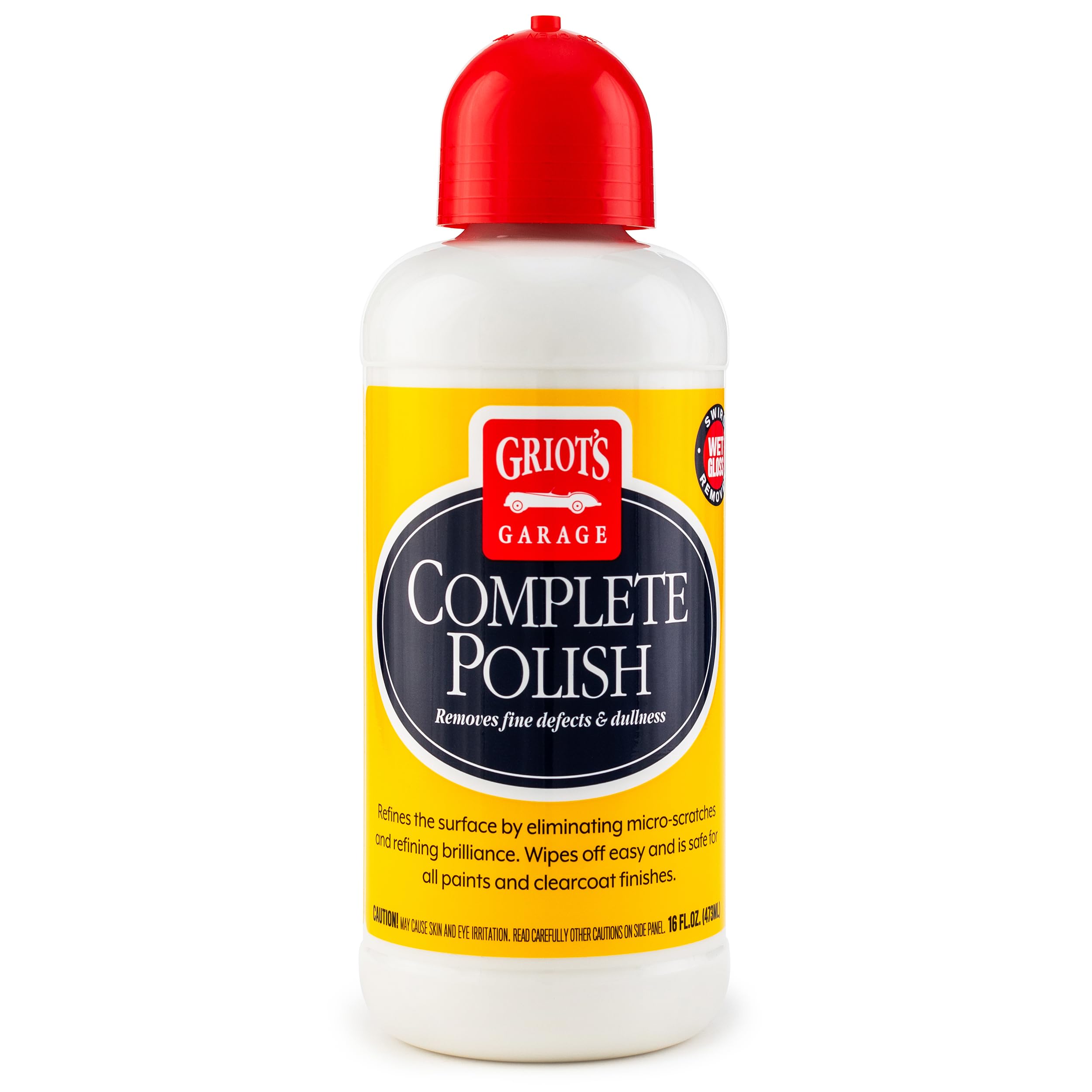 Griot's Garage Complete Polish, Car Scratch Remover for Automotive Paint Finishes, Removes Fine Scratches and Dullness, 10876, 16oz