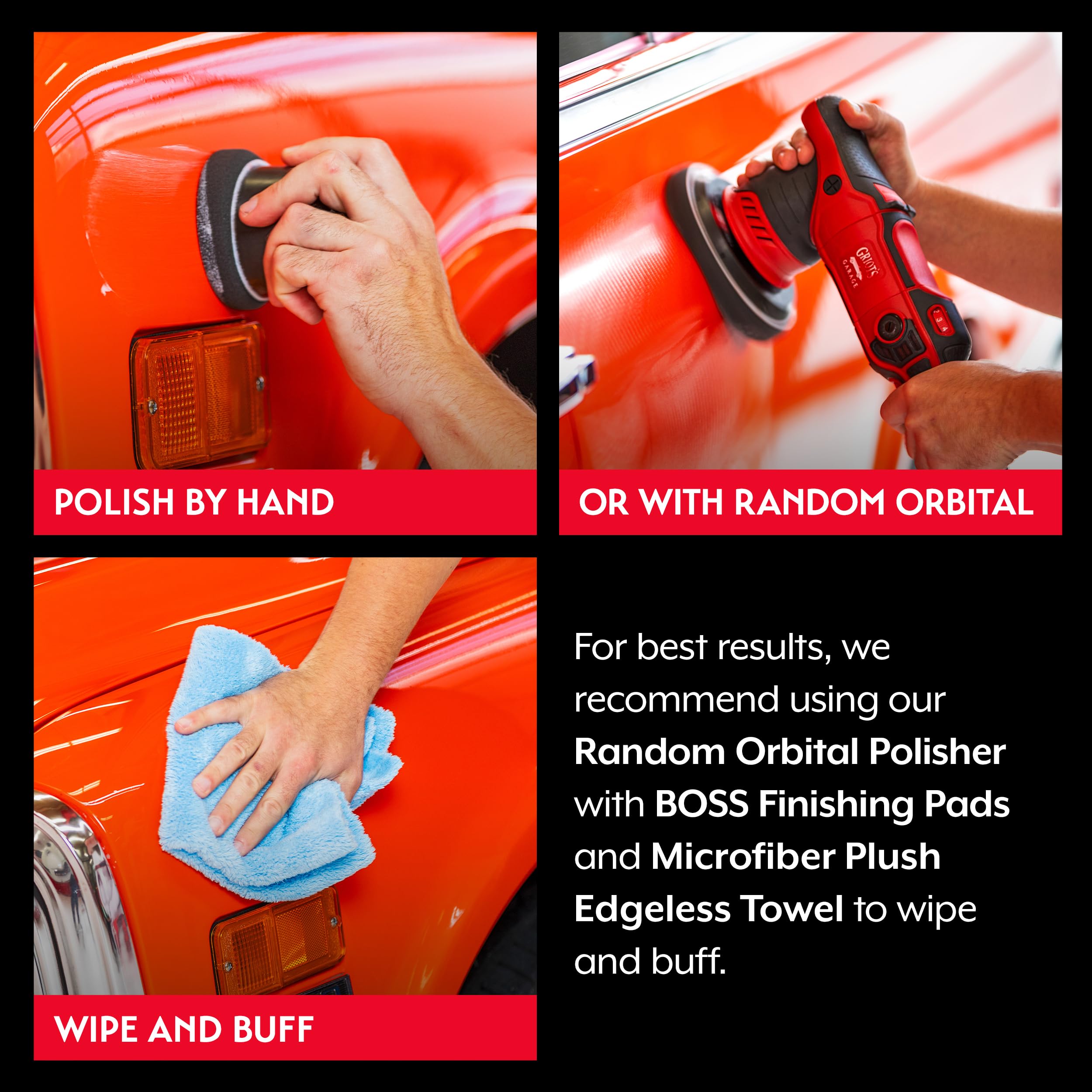 Griot's Garage Complete Polish, Car Scratch Remover for Automotive Paint Finishes, Removes Fine Scratches and Dullness, 10876, 16oz - Image 4