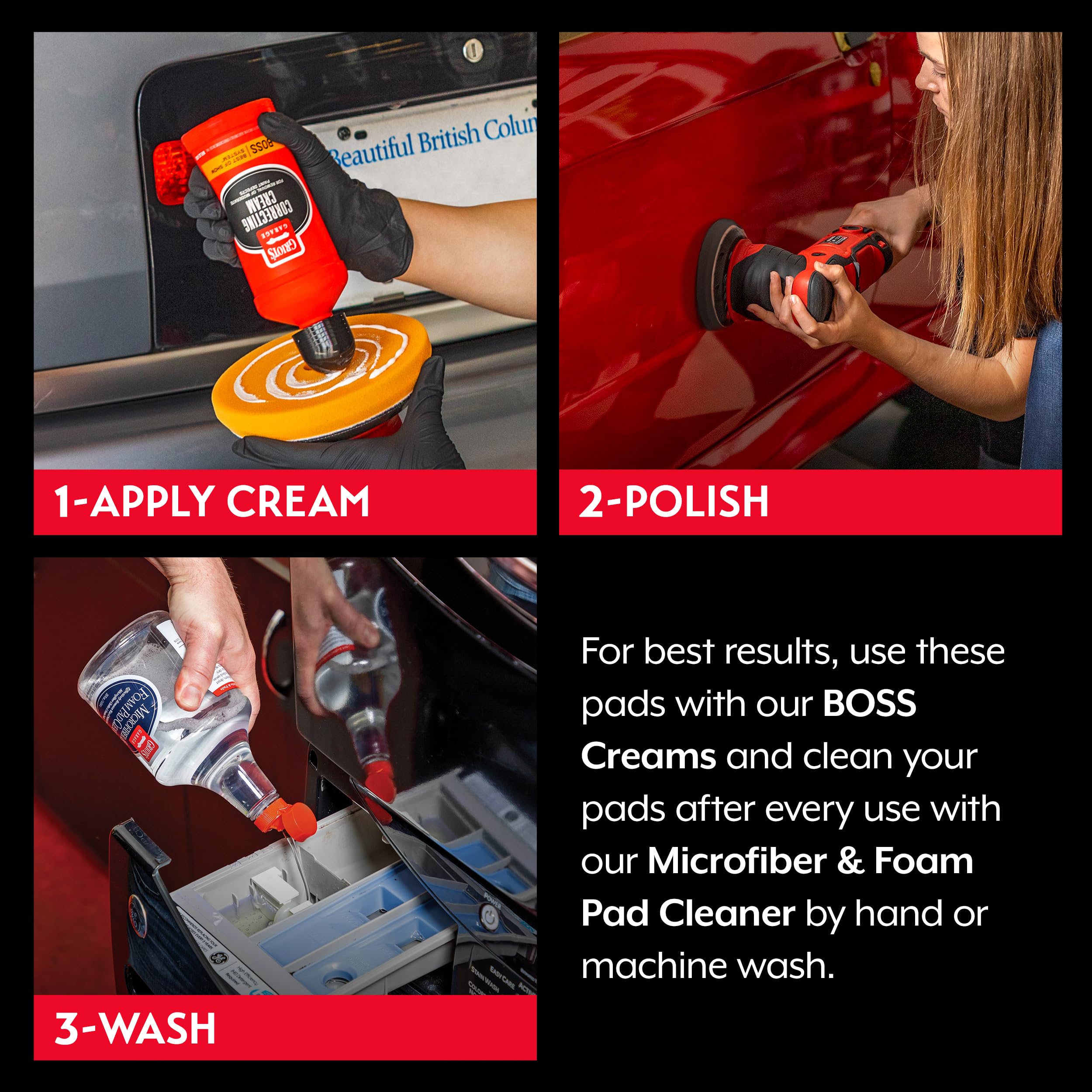 Griot's Garage Enthusiast Pad System Kit for Car Detailing, Microfiber, Foam, Wax Pads for Paint Correction and Polishing, Includes a Cleaner Formula, 35 Ounces - Image 4