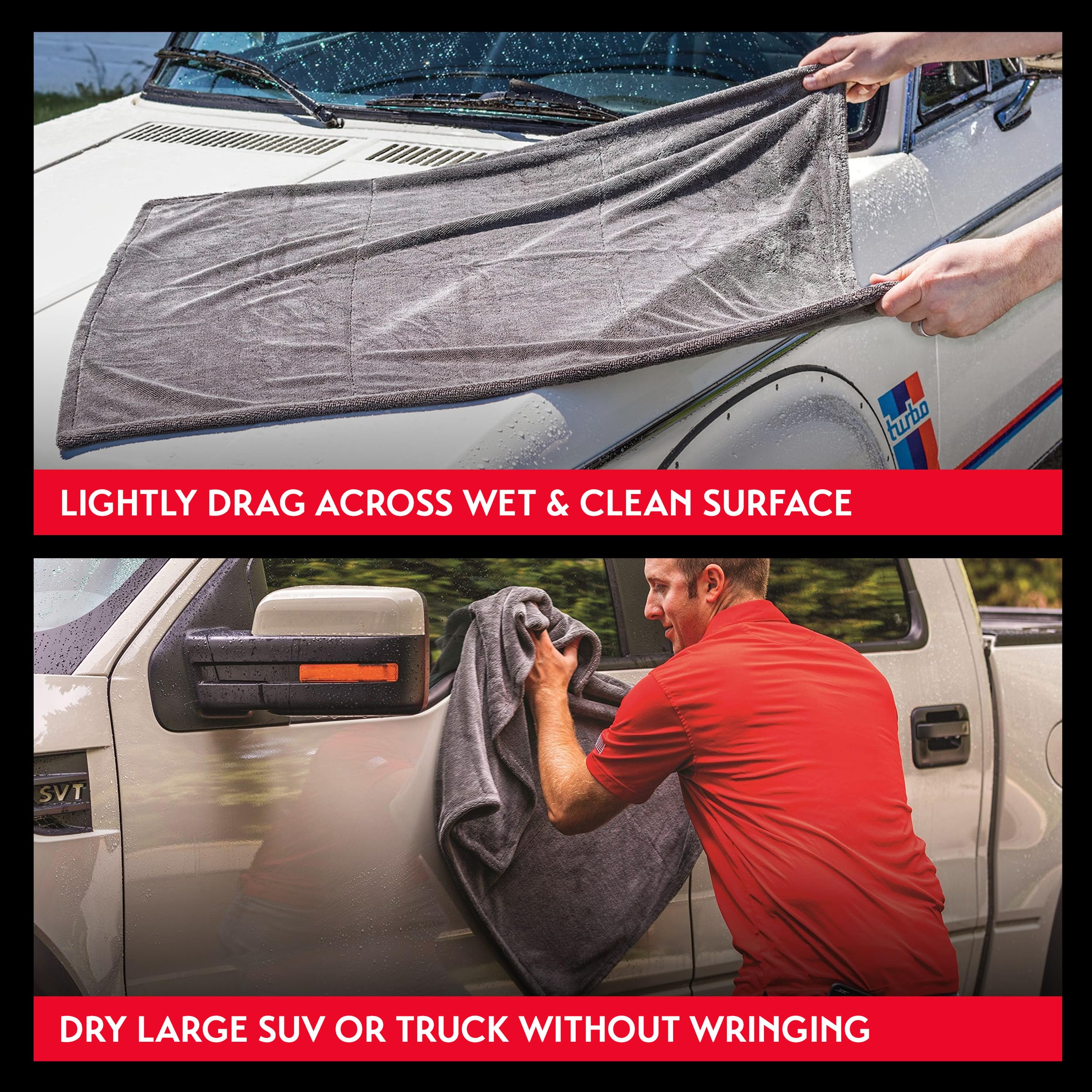 Griot's Garage Extra-Large PFM Edgeless Microfiber Drying Towel for Car Wash and Detailing, Ideal for SUVs, Trucks, and RVs, 29" x 36", 55596 - Image 4