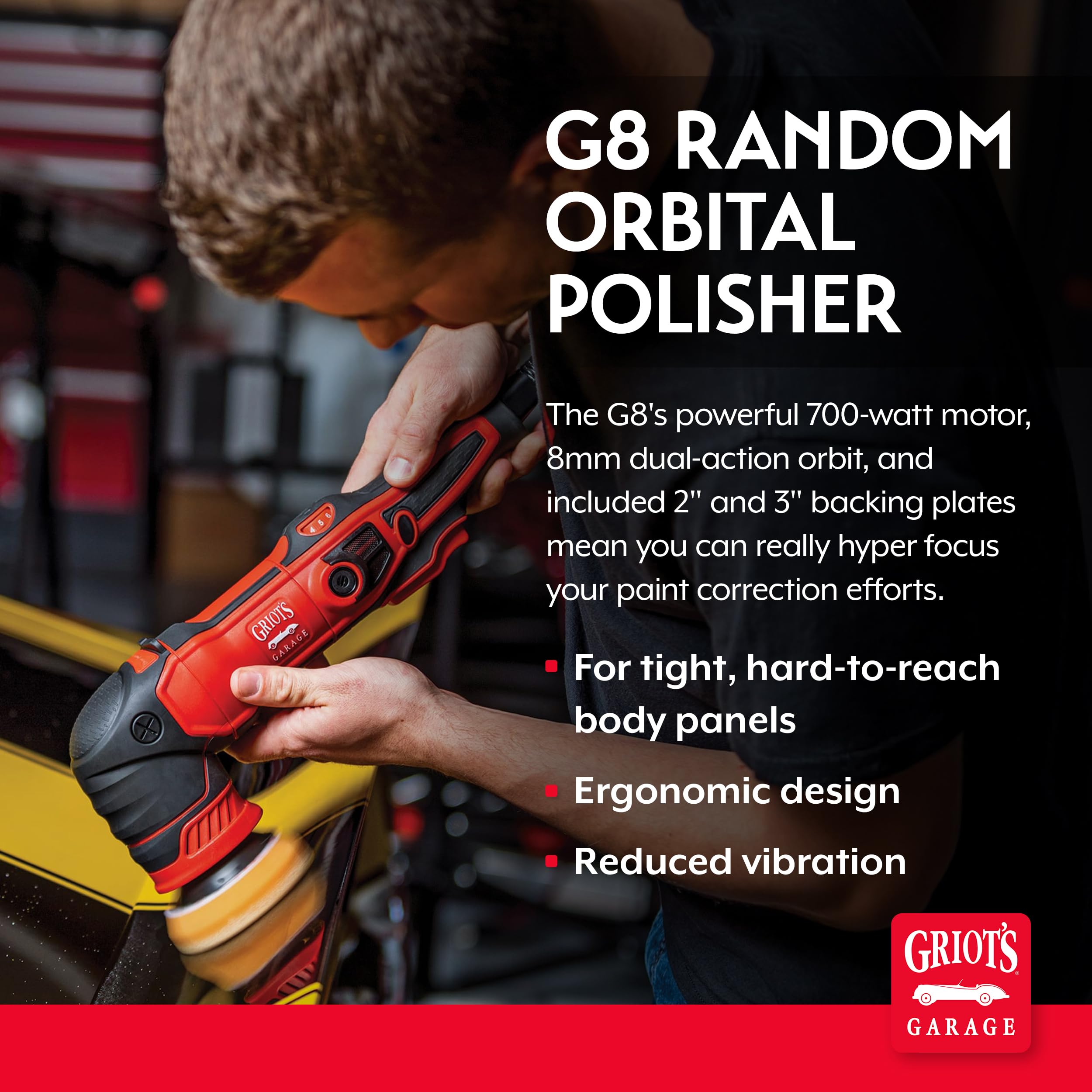 Griot's Garage G8 Orbital Polisher for Car Polishing and Detailing, 10908 - Image 2