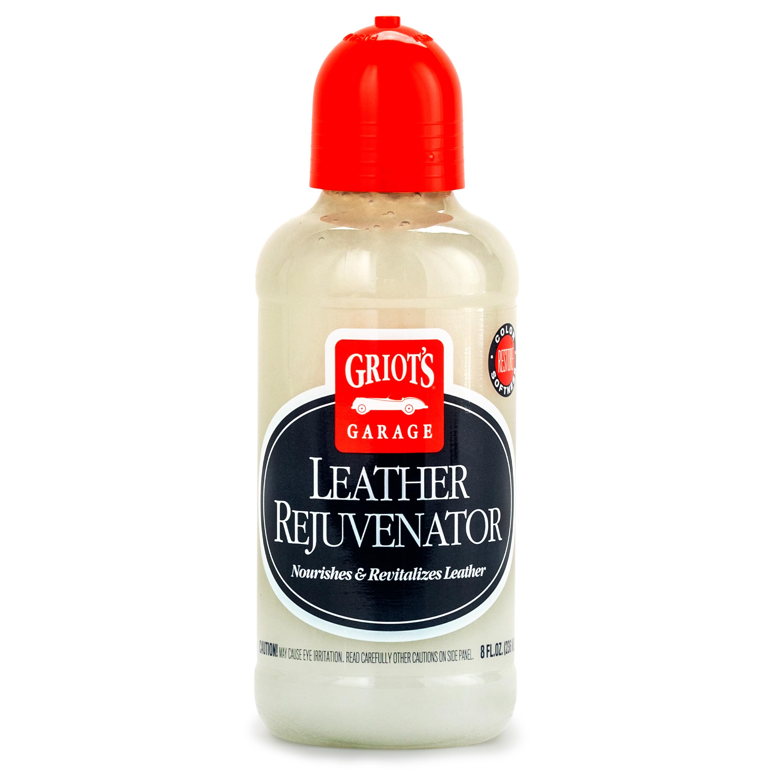 Griot's Garage Leather Rejuvenator for Car Seats, Upholstery, Auto, Home, Furniture, Shoes, Boots, Accessories, and More, Conditioner and Protectant, 8 Ounces