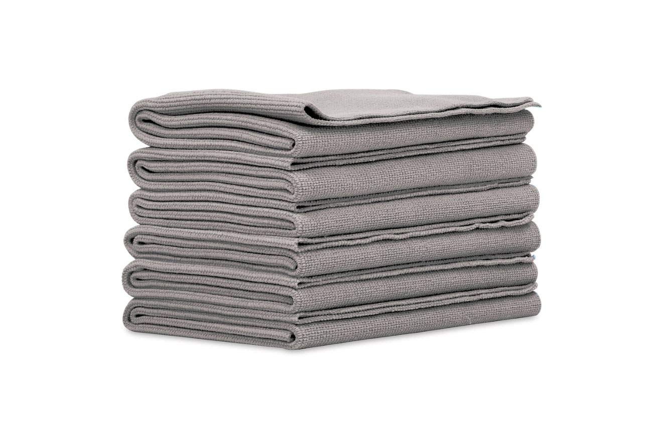 Griot's Garage Microfiber Edgeless Towels for Interior and Exterior Car Detailing and Polishing, Scratch-Free, 16” x 16”, Set of 6, 14902