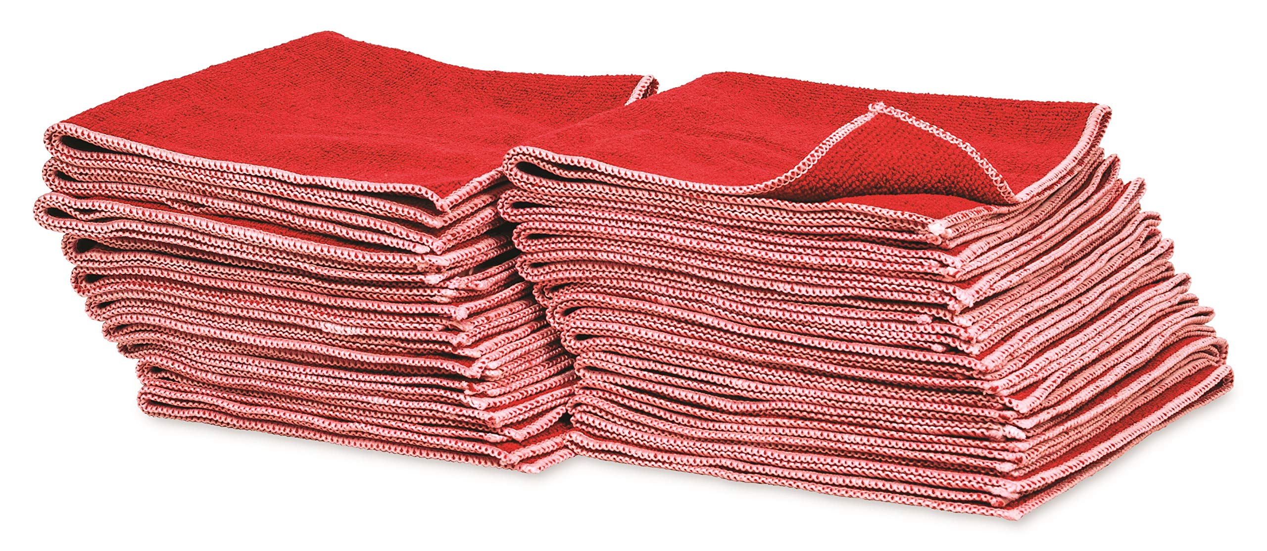 Griot's Garage Microfiber Shop Towels for Car Cleaning and Detailing, Lint-Free, Ultra-Absorbent Wash Cloths, 13" x 15", Pack of 20, Red, 14875