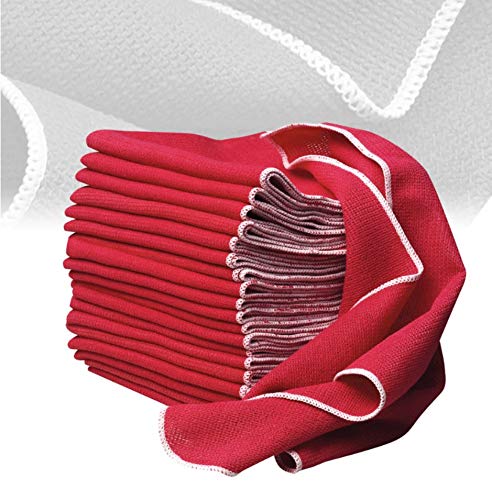 Griot's Garage Microfiber Shop Towels for Car Cleaning and Detailing, Lint-Free, Ultra-Absorbent Wash Cloths, 13" x 15", Pack of 20, Red, 14875 - Image 2