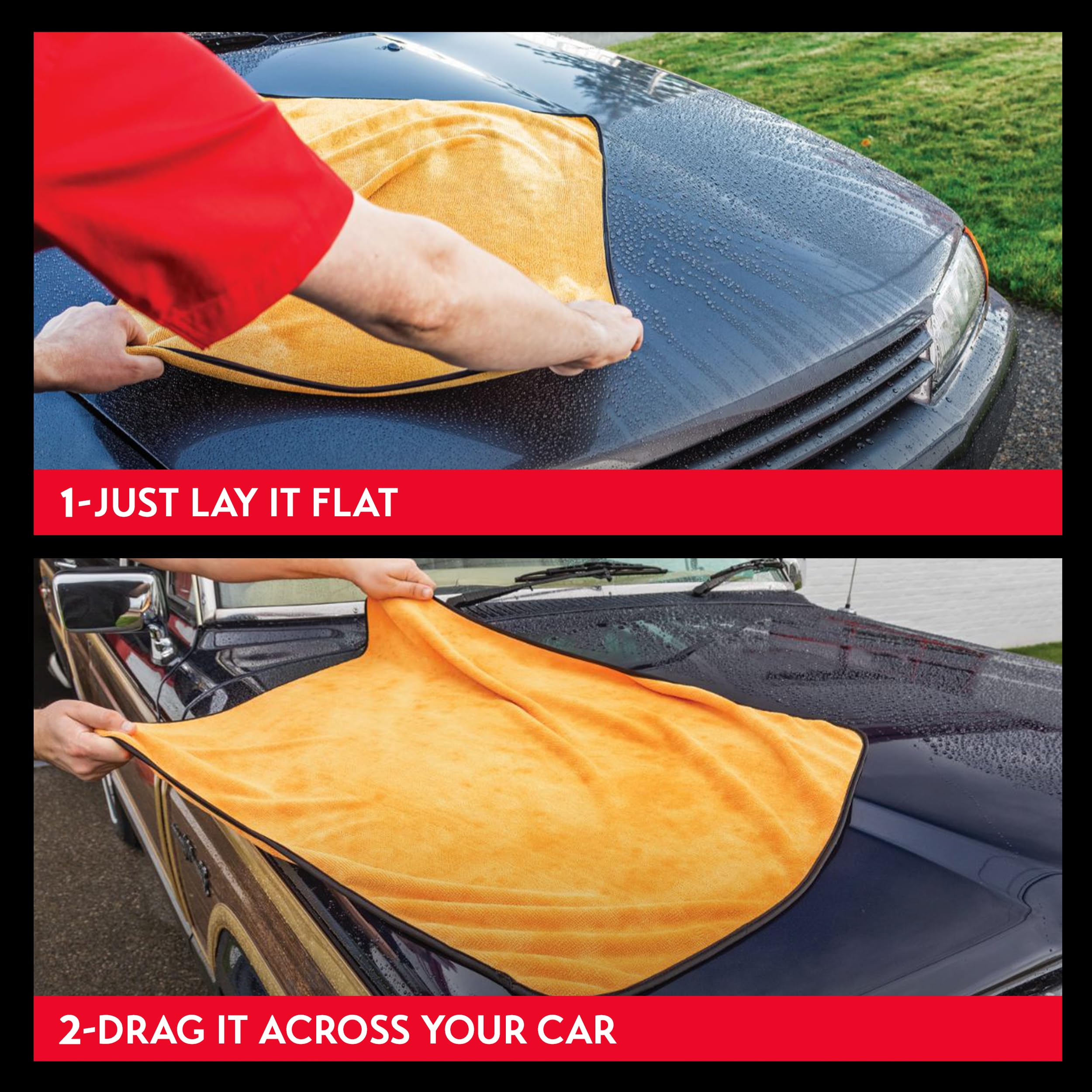 Griot's Garage Microfiber Terry Weave Drying Towel for Car Wash and Auto Detailing, High Absorbency, Machine Washable, 25" x 35", 55517 - Image 4