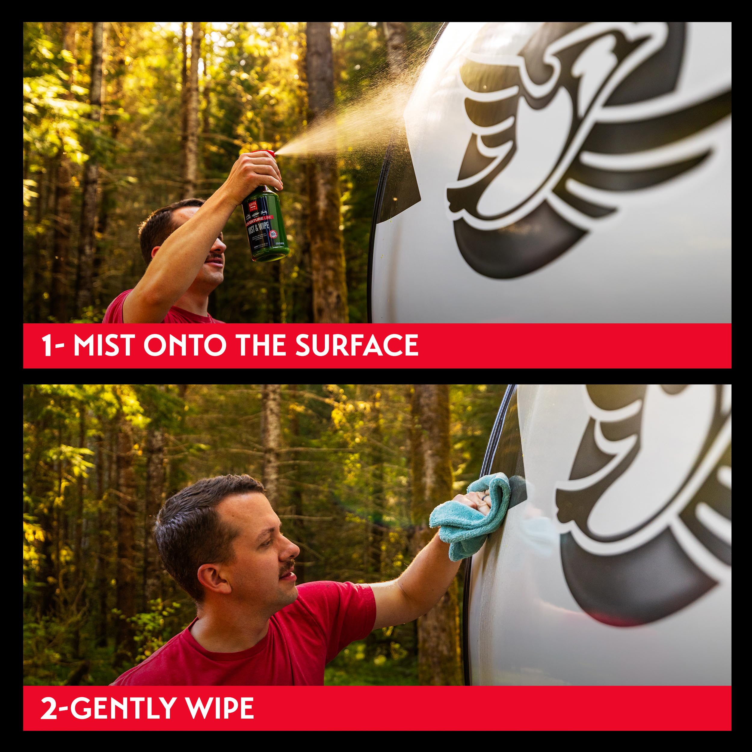 Griot's Garage Mist and Wipe, SiO2 Ceramic Detailer for RVs, Campers, Trailers, Boats, ATVs, UTVs, Motorcycles, Works on Paint, Glass, Vinyl, Plastic, and More, 10814, 25oz - Image 4