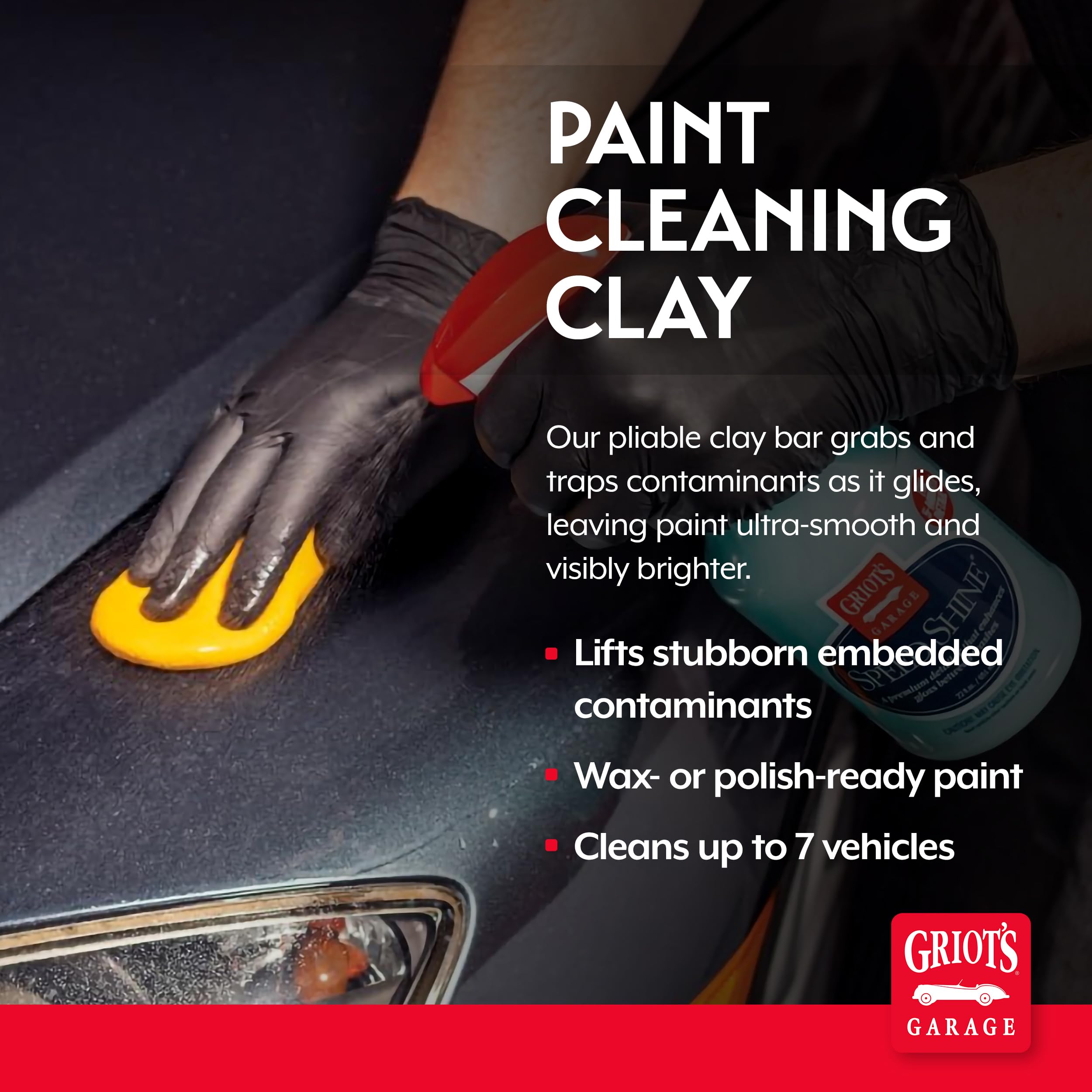 Griot's Garage Paint Cleaning Clay for Car Detailing, Removes Dirt and Grime to Prep Paint for Polishing and Waxing, 11153, 8oz - Image 2