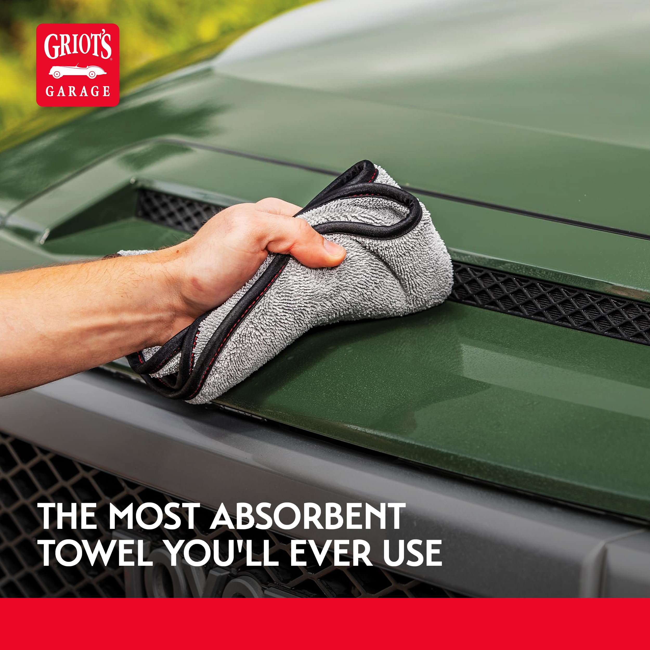 Griot's Garage PFM Terry Weave Microfiber Towel for Car Cleaning, Drying and Polishing, Vehicle Detailing, Scratch-Free, 16” x 16”, Set of 2, 55586 - Image 5
