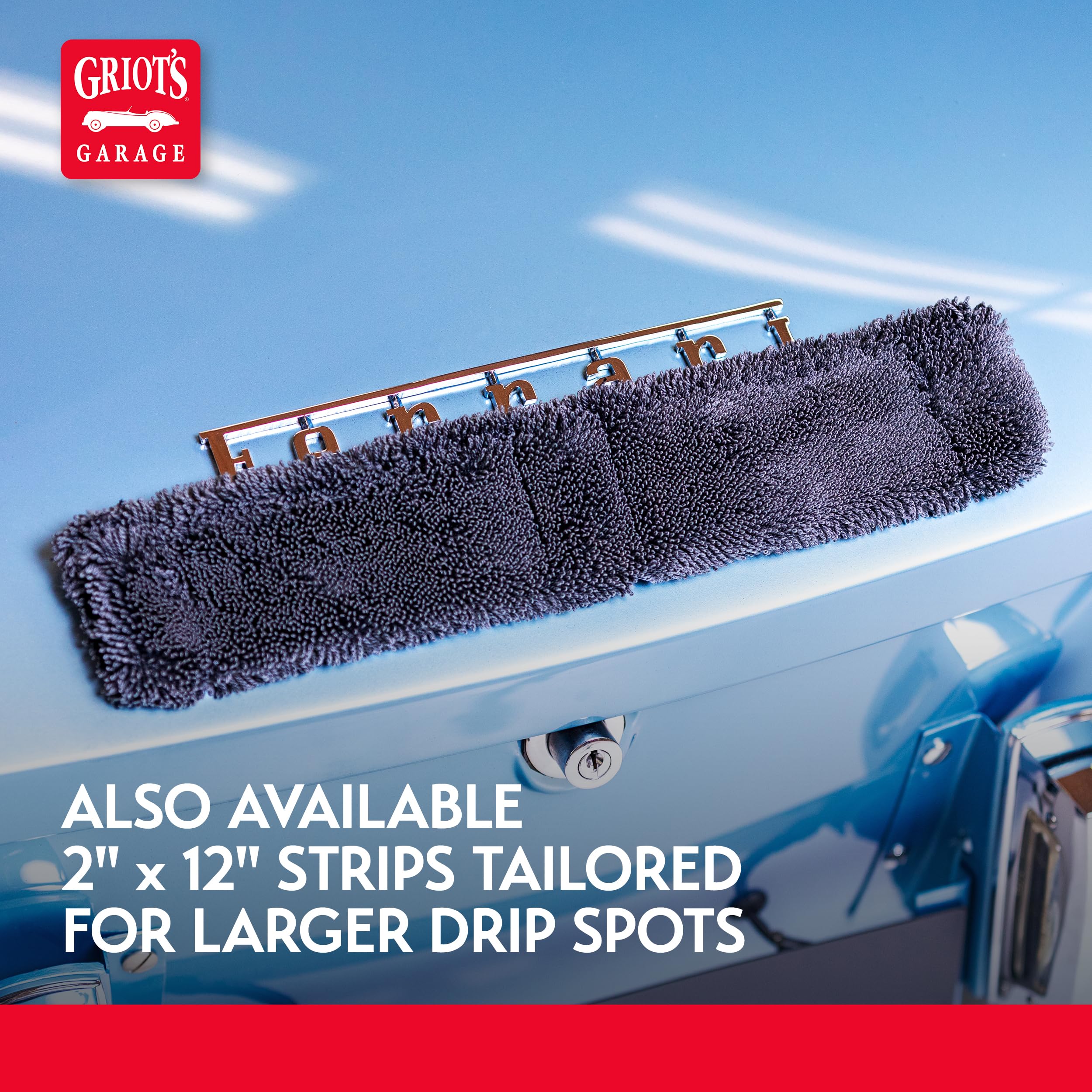 Griot's Garage PFM Trickle Trap, Hyper-Absorbent Car Drying Pads, Prevents Water Spots and Etching, Machine Washable, 2’ x 4”, Set of 4 - Image 5