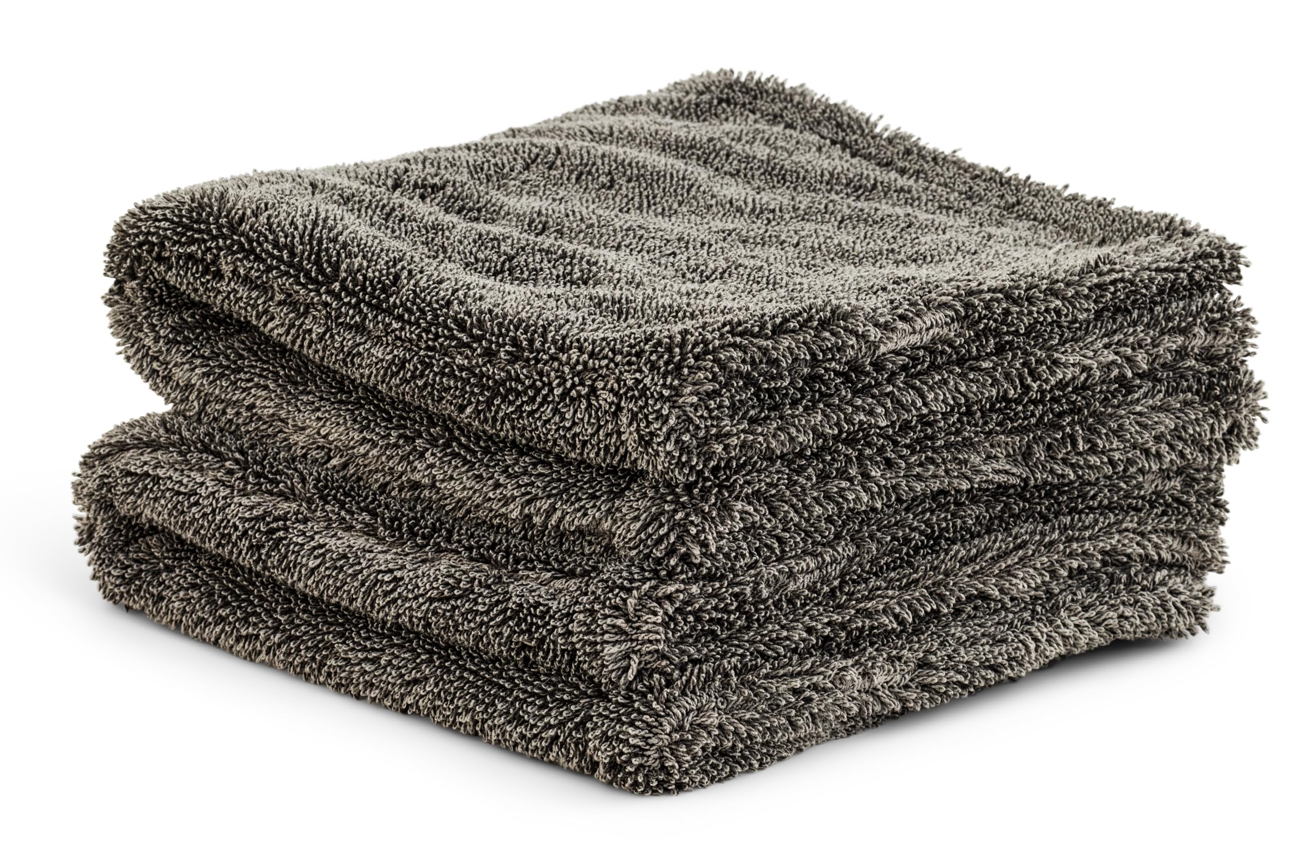 Griot's Garage PFM Ultrafast Edgeless Towels for Car Cleaning and Detailing, Hyper-Absorbent, Scratch-Free, Compact, 16” x 16”, Set of 2, 55539