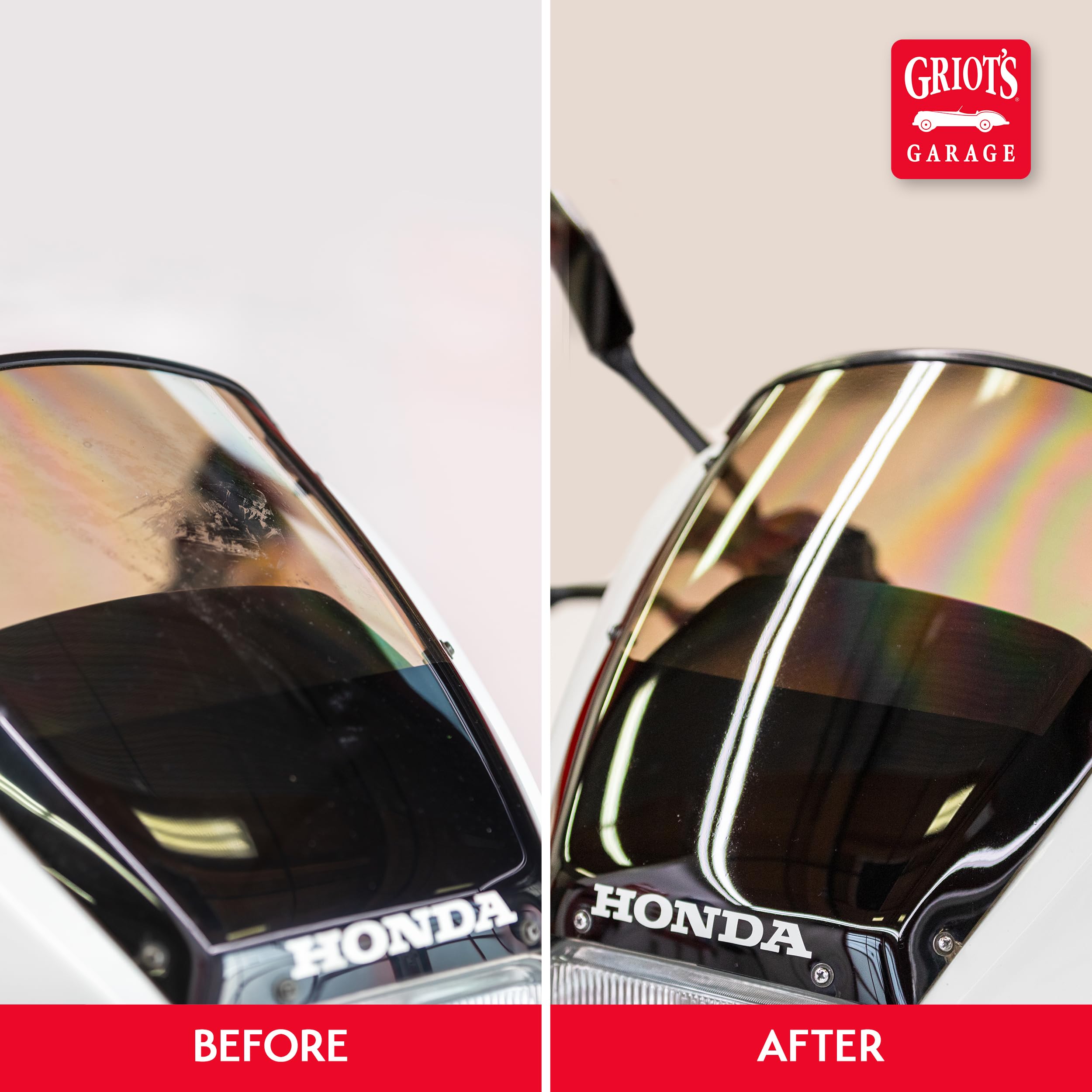 Griot's Garage Plastic All-in-One, Polish, Restore, and Protect Vehicle Lights, Gauges, B-Pillars, Windscreens and More, Ceramic Infused Protection, 16oz, 10872 - Image 5