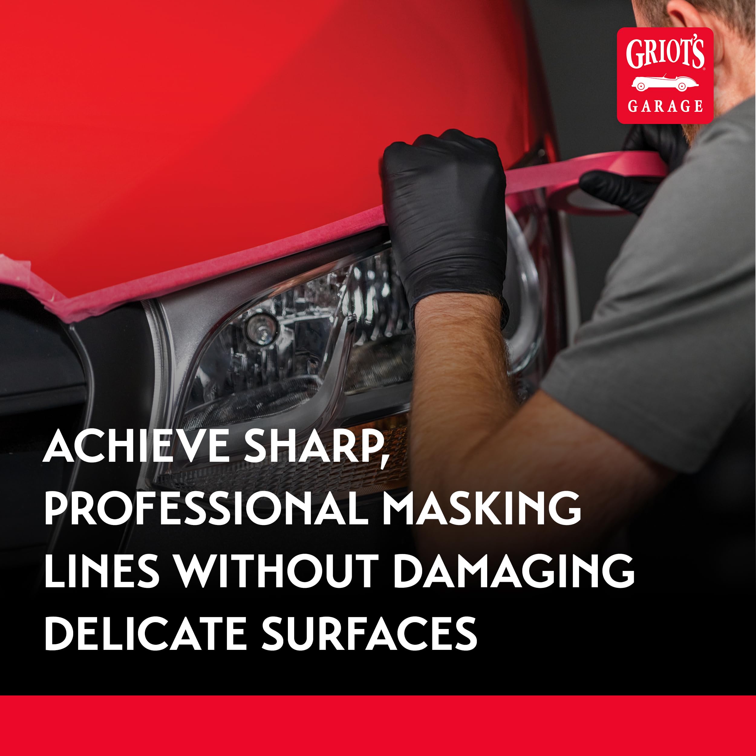 Griot's Garage Precision Masking Tape for Auto Detailing, Car Painting and Polishing, Flexible, Solvent and Water-Resistant, Residue-Free, 3/4" Wide, 50m Long, 82018 - Image 5