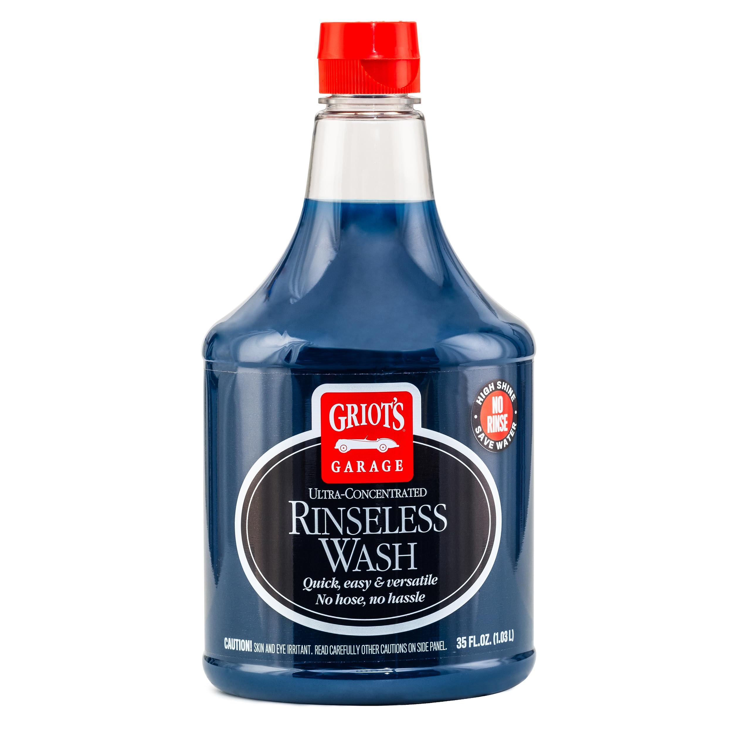 Griot's Garage Rinseless Wash for Car Cleaning and Detailing, No-Rinse Vehicle Washing, Dilutes Into Detailer, Clay Bar Lubricant, 10479, 35oz