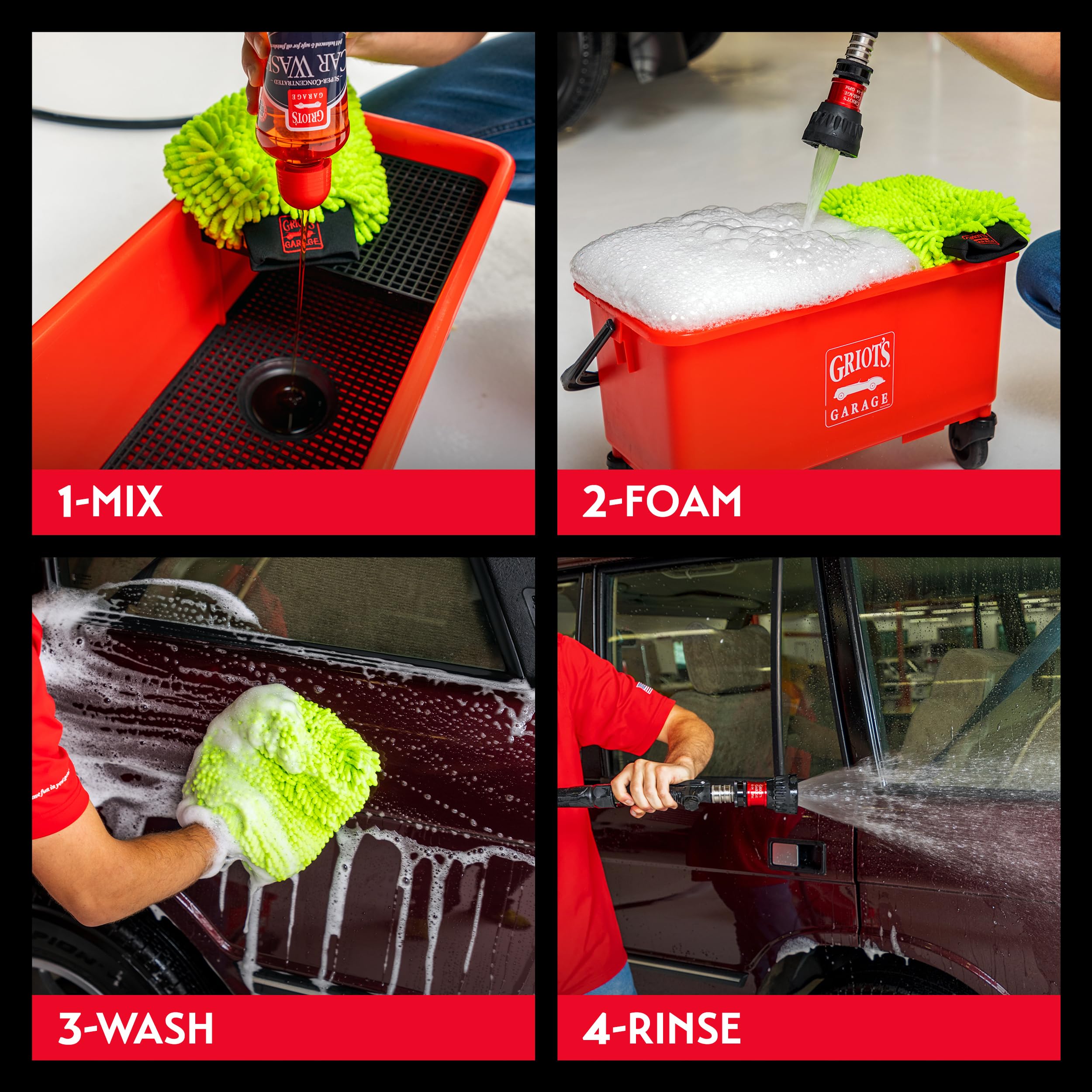 Griot's Garage Super-Concentrated Car Wash for Vehicle Washing and Cleaning, Foaming Liquid Soap, Won't Strip Waxes, Sealants or Ceramic Coatings, pH Balanced, 11102, 16oz - Image 4