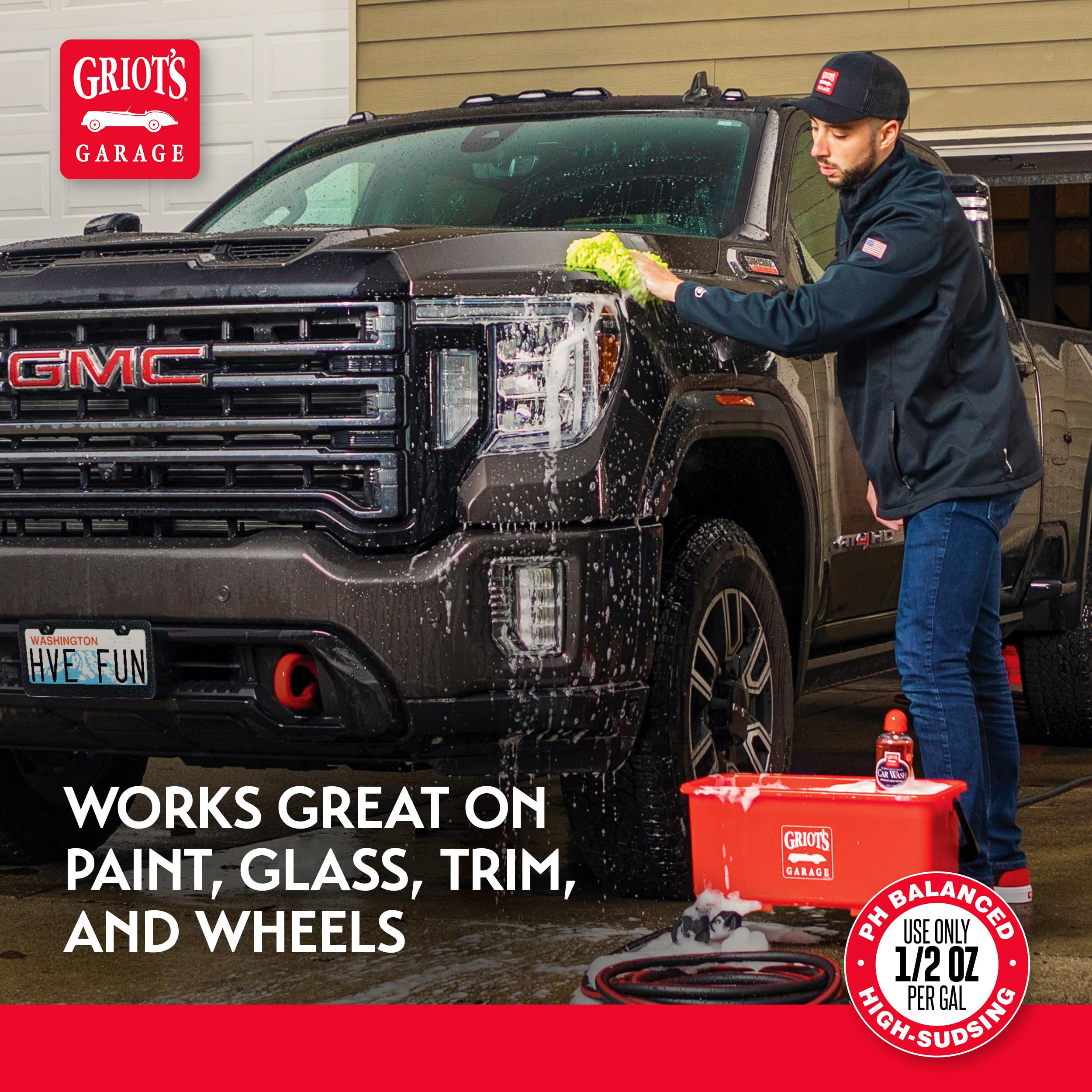 Griot's Garage Super-Concentrated Car Wash for Vehicle Washing and Cleaning, Foaming Liquid Soap, Won't Strip Waxes, Sealants or Ceramic Coatings, pH Balanced, 11102, 16oz - Image 5