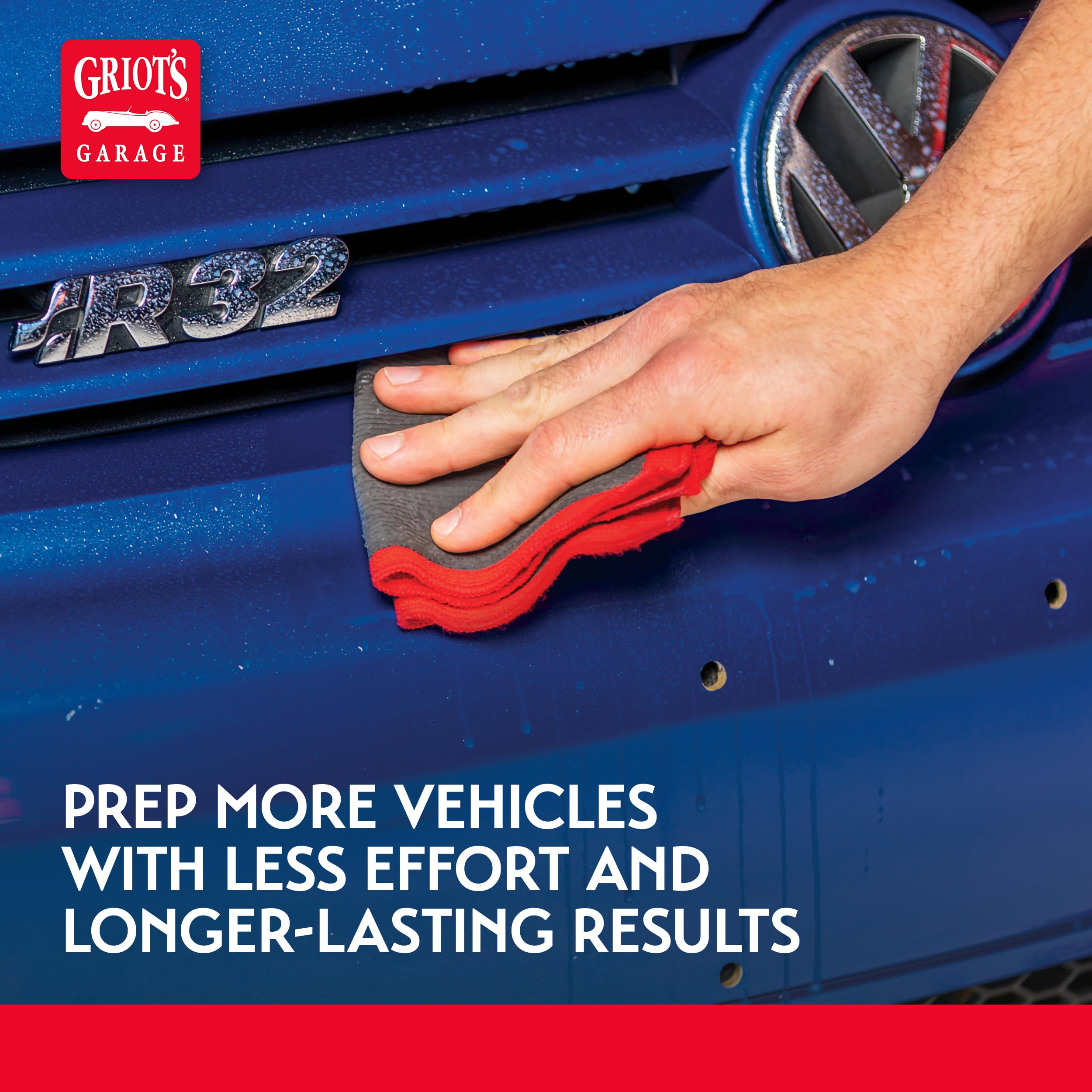 Griot's Garage Surface Prep Towel for Car Detailing, Cleaning and Polishing, Clay Bar Alternative, 9" x 9", 55592 - Image 4