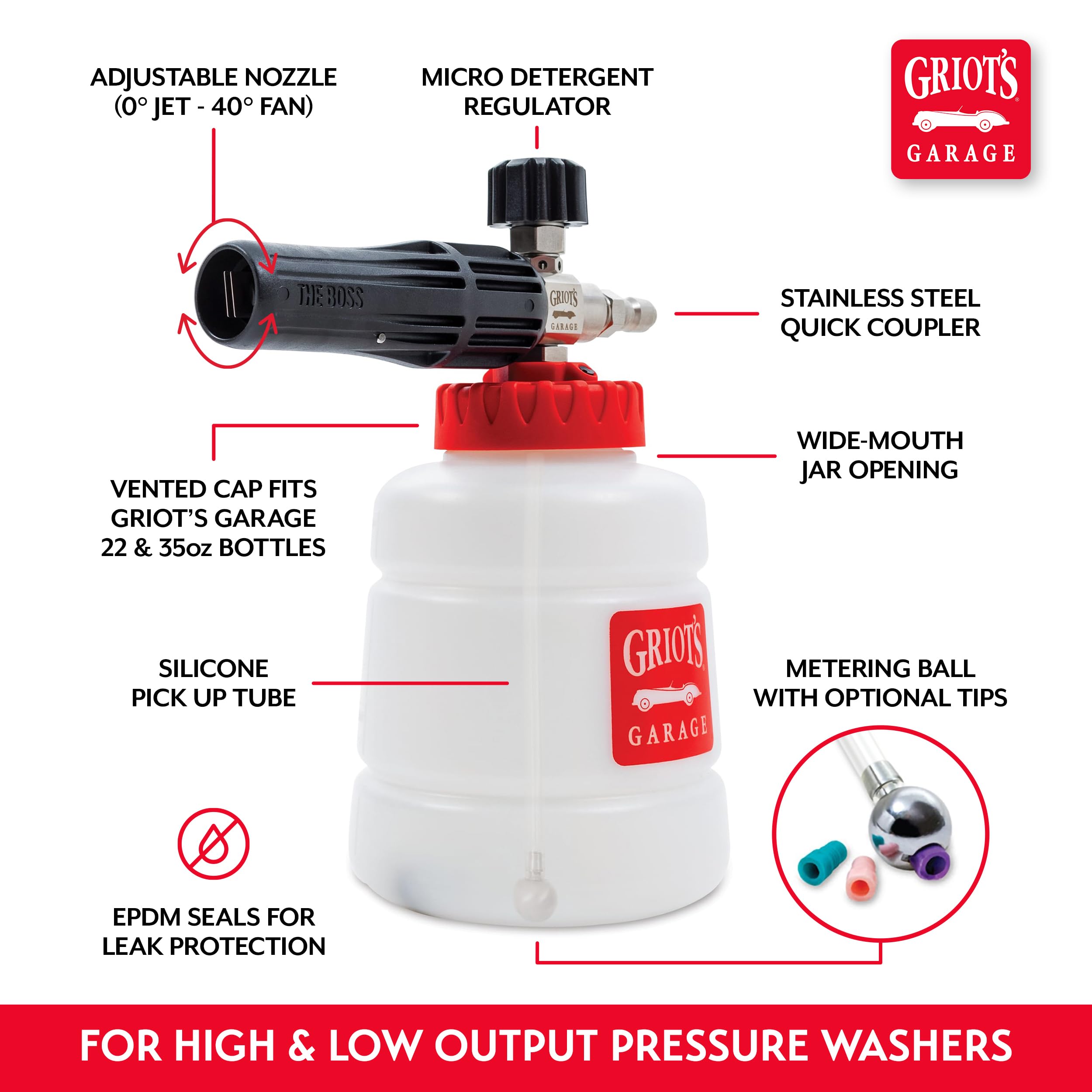 Griot's Garage The BOSS Foam Cannon for Car Washing and Detailing, Starter Kit - Image 5