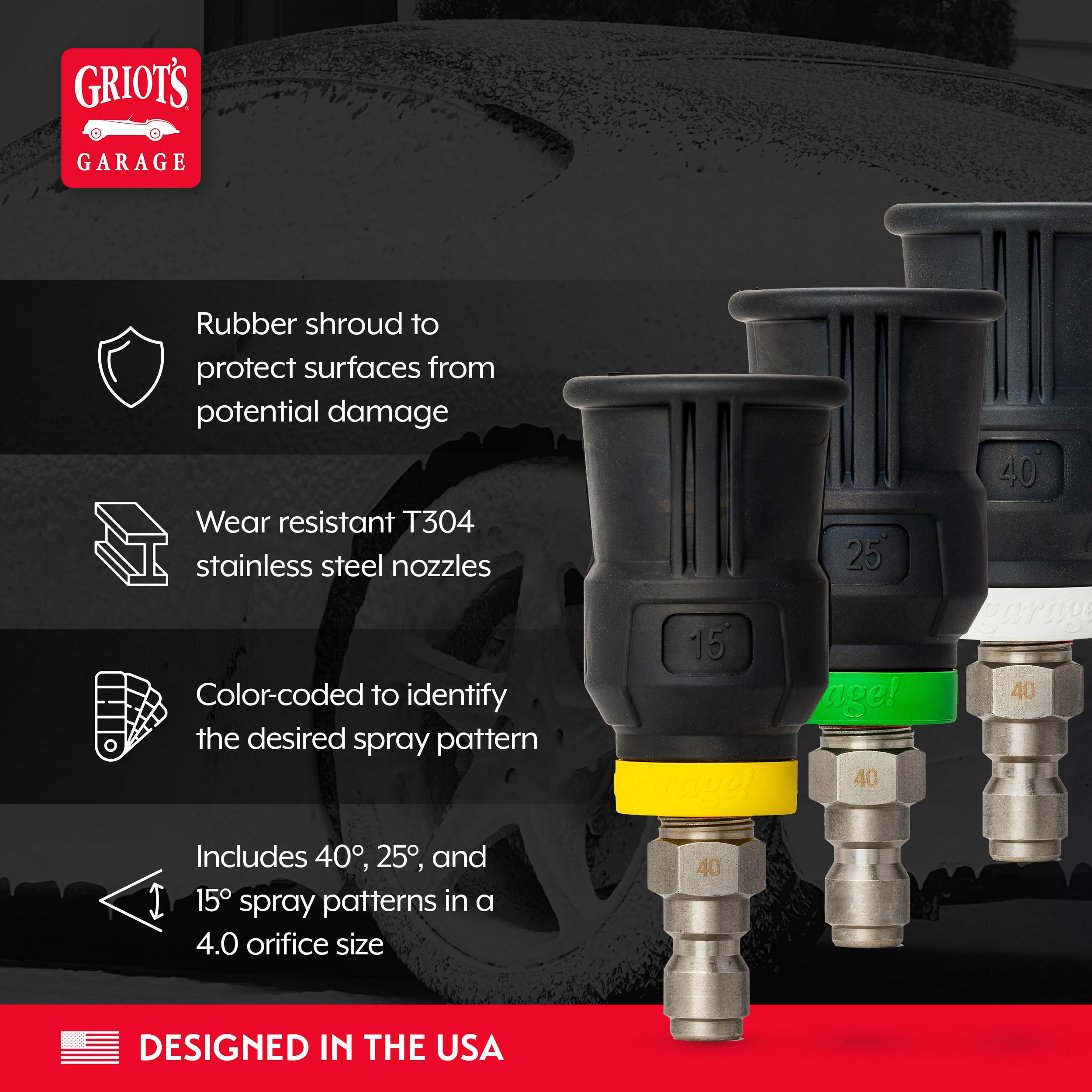 Griot's Garage THE BOSS Foam Cannon, Gun, and Nozzle Kit for Car Washing and Detailing, 4.0 Orifice For Power Washers With 2.0 GPM or More - Image 5
