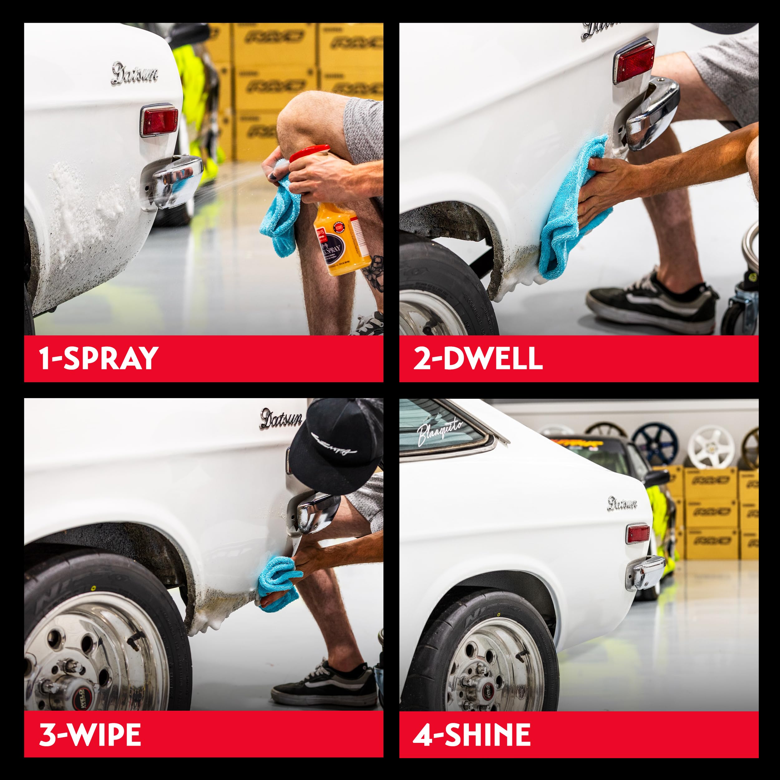 Griot's Garage Track Spray for Car Cleaning and Detailing, Removes Rubber Residue and Scuff Marks, 10979, 22oz - Image 4