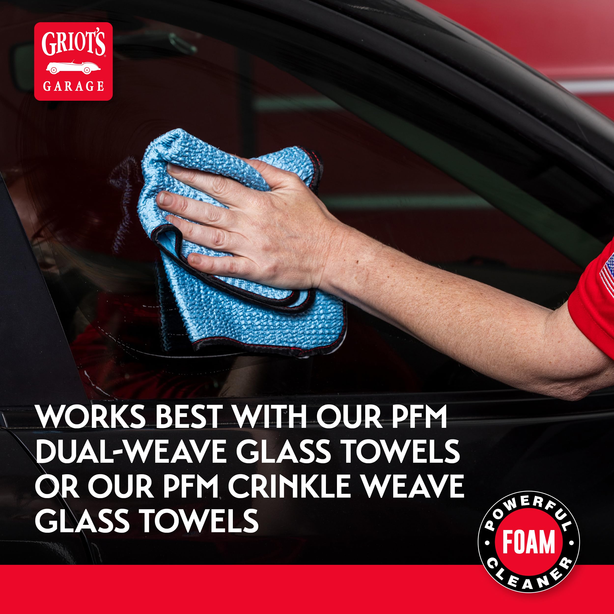 Griot's Garage Ultra-Premium Glass Cleaner, Foaming Aerosol Spray for Car Window, Windshield, Mirror, Tint Safe, Ammonia-Free Formula, 19 Oz, 10998 - Image 5