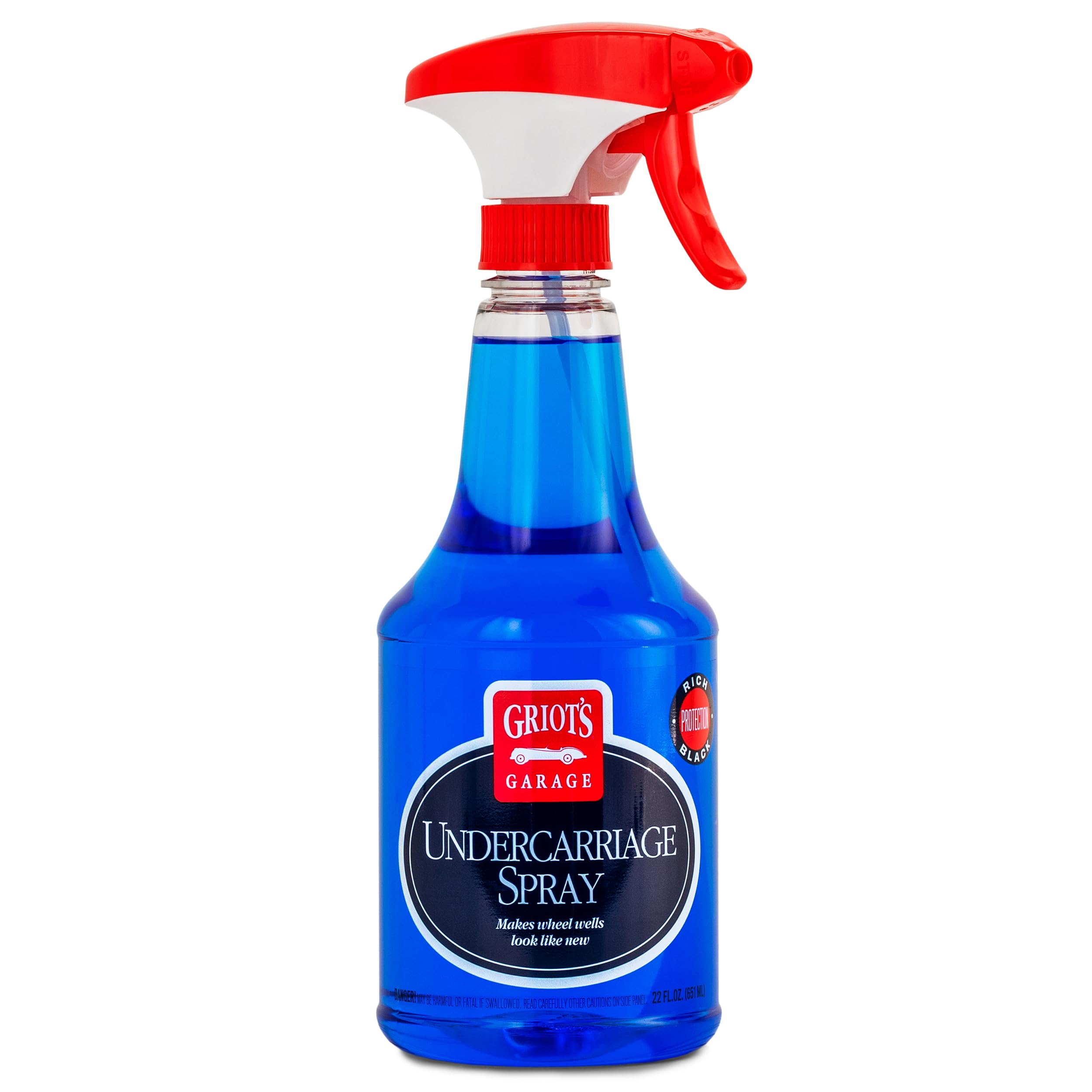 Griot's Garage Undercarriage Spray for Car Cleaning and Detailing, Undercoating for Wheel Wells, Frame, Springs, and More, 10987, 22oz