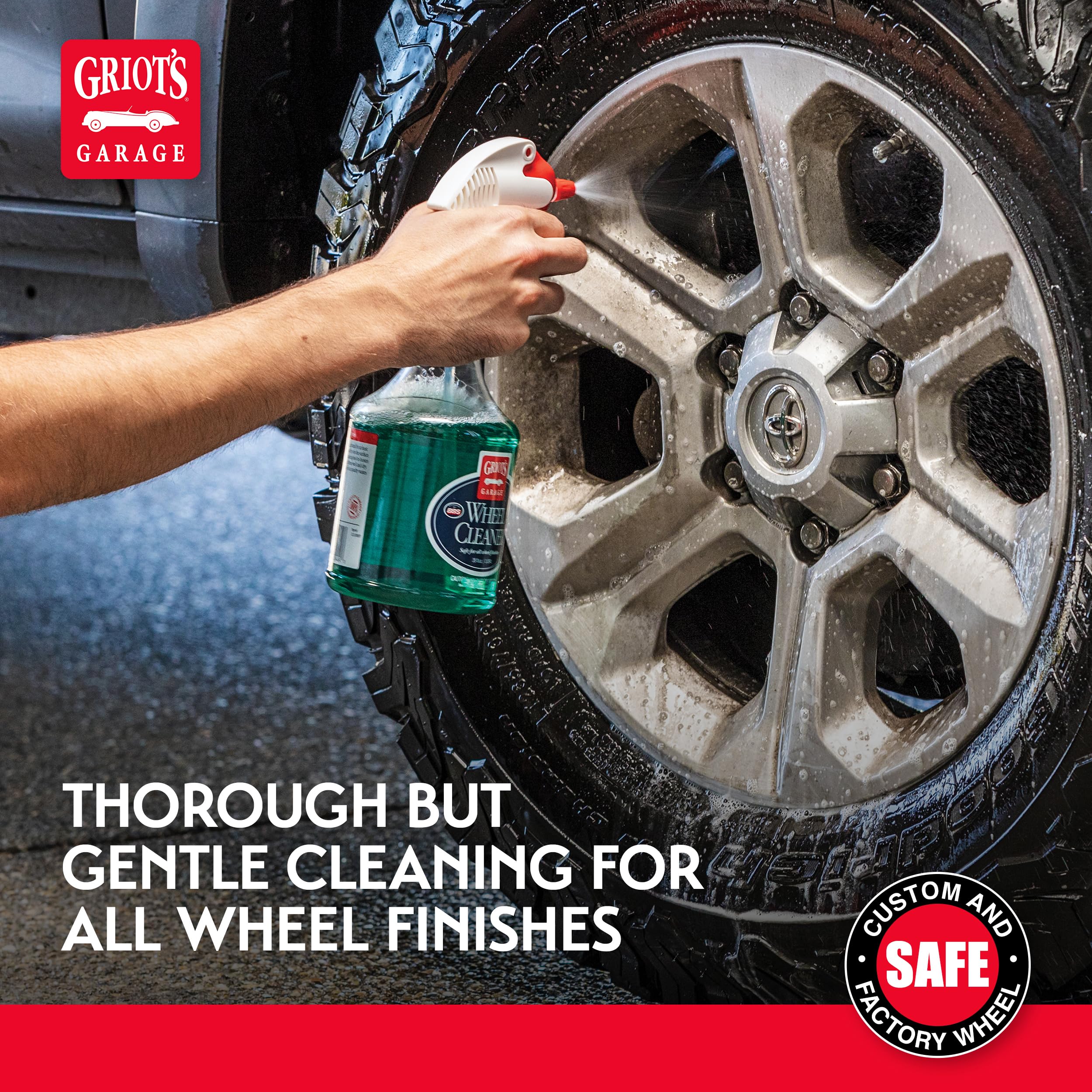 Griot's Garage Wheel Cleaner for All Finishes, Car Tire Rim Cleaning, Brake Dust and Grime Remover, PH Balanced, 11106, 35oz - Image 5